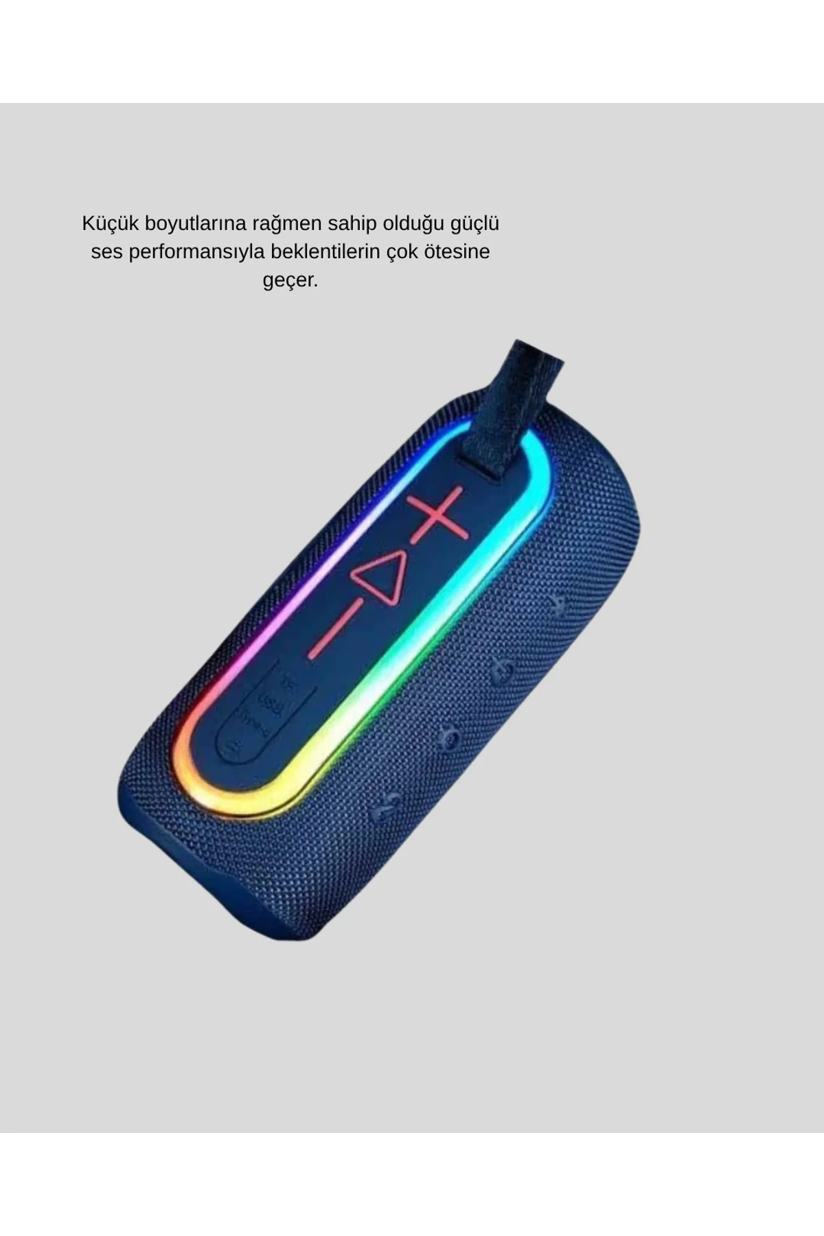 Taşınabilir Mini Bluetooth Hoparlör Güçlü Ses Ve Şık Kırmızı Tasarım - Just Cheap Store Görsel 4
