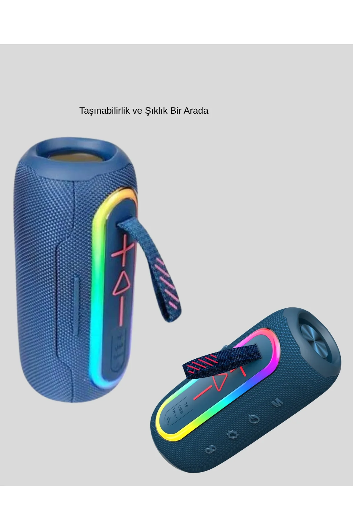 Taşınabilir Mini Bluetooth Hoparlör Güçlü Ses Ve Şık Kırmızı Tasarım - Just Cheap Store Görsel 5