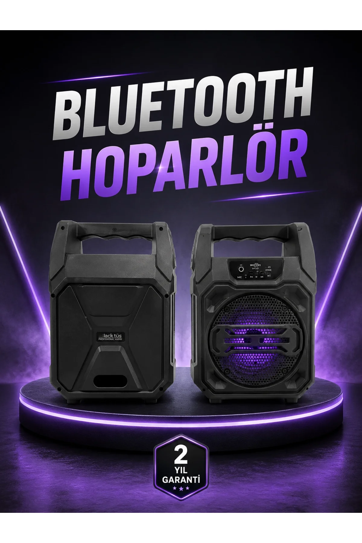 6.5 İnç Kablosuz Hoparlör Bluetooth Bağlantılı Yüksek Ses