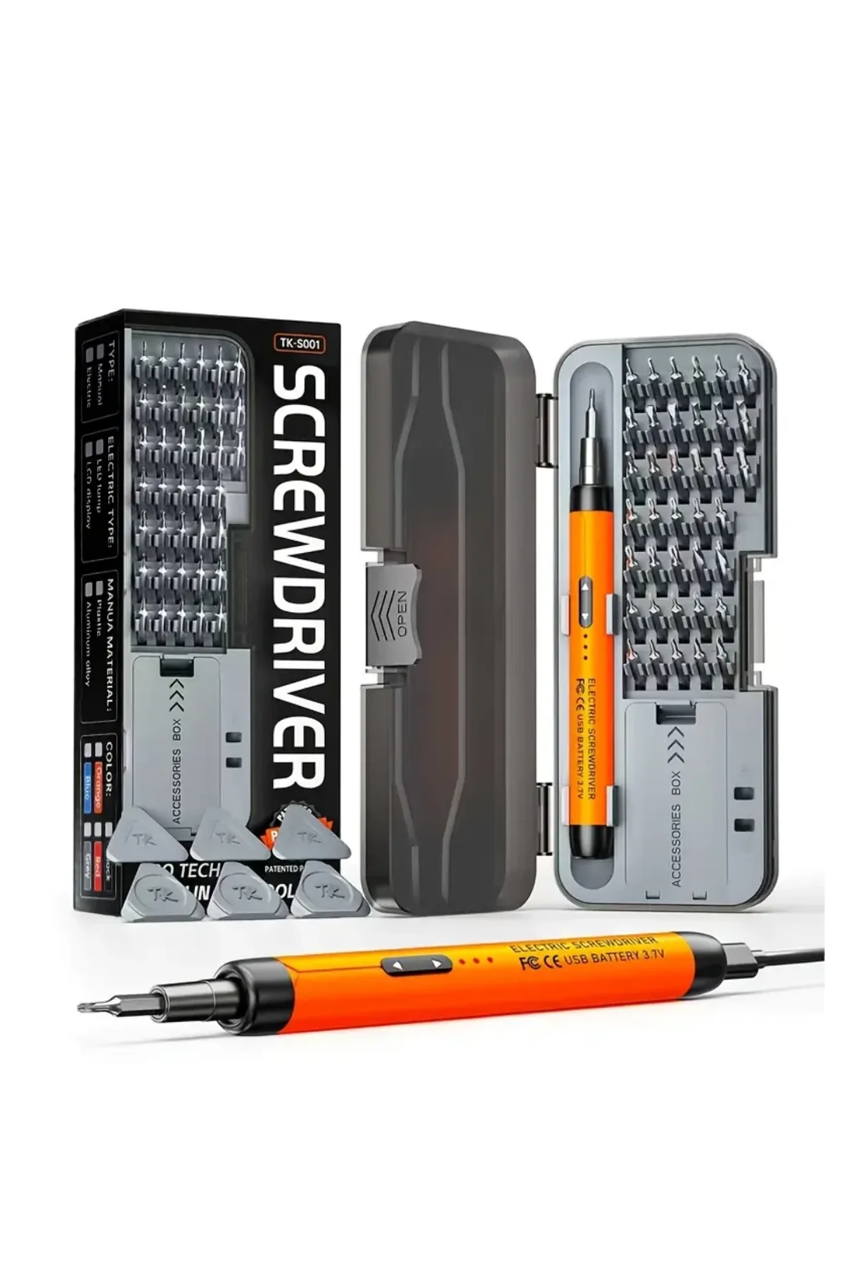 Kablosuz Şarjlı Elektrikli Tornavida Seti 38 Uçlu Type C Li Pil Hassas Tamir Seti - Just Cheap Store Görsel 3