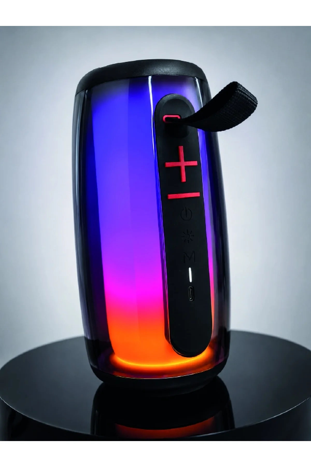 Rgb Led Taşınabilir Bluetooth Speaker Güçlü Bas Ses Type-c Şarj Girişli - Just Cheap Store Görsel 4