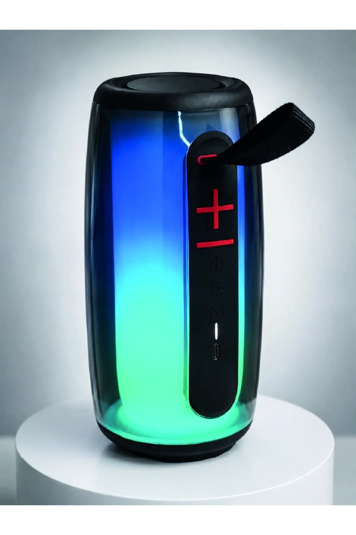 Rgb Led Taşınabilir Bluetooth Speaker Güçlü Bas Ses Type-c Şarj Girişli - Just Cheap Store Görsel 2