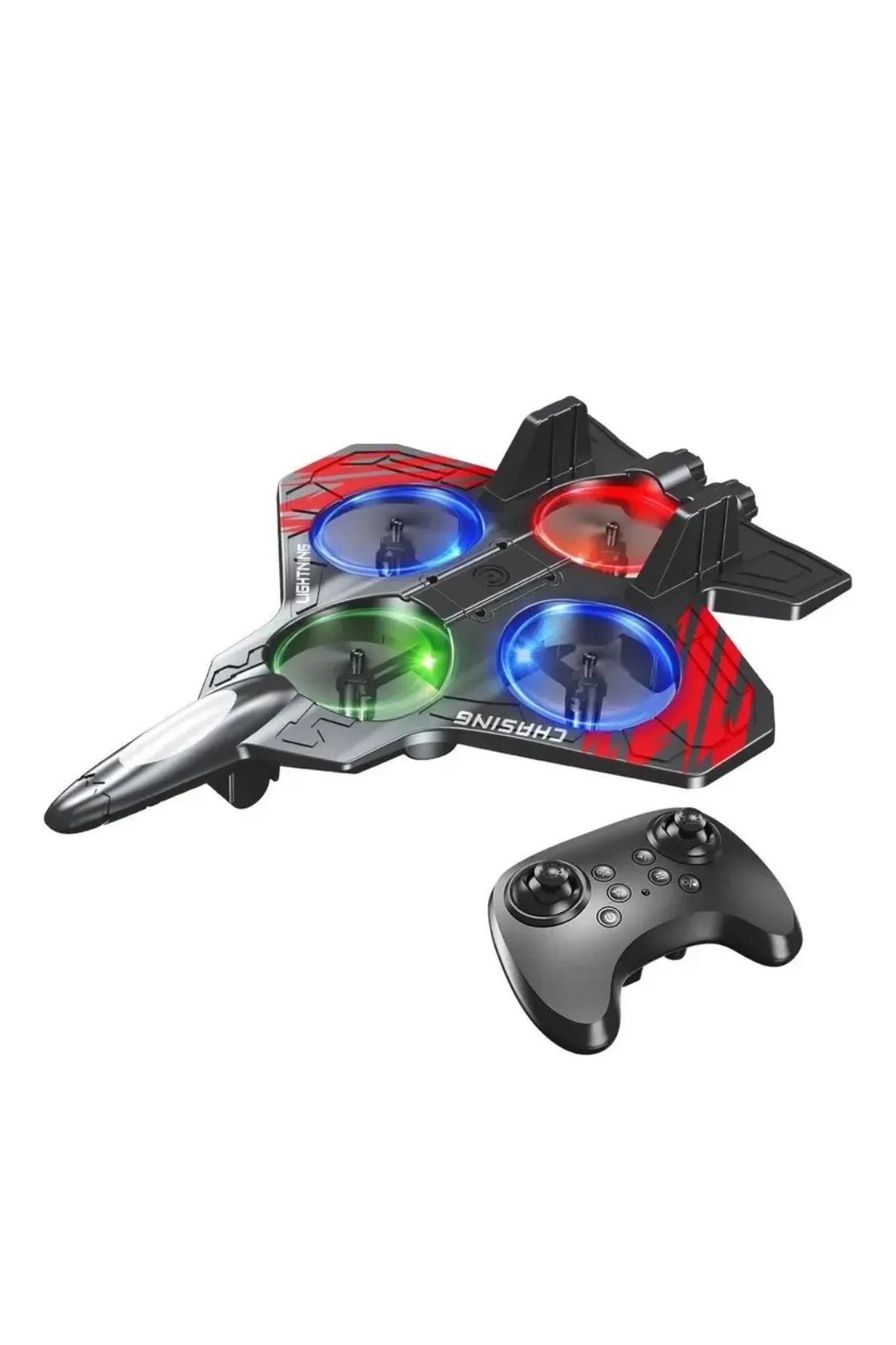 Led Işıklı Fighter Jet Tasarımlı Drone Uzaktan Kumandalı Akrobatik Oyuncak Uçak - Just Cheap Store Görsel 4