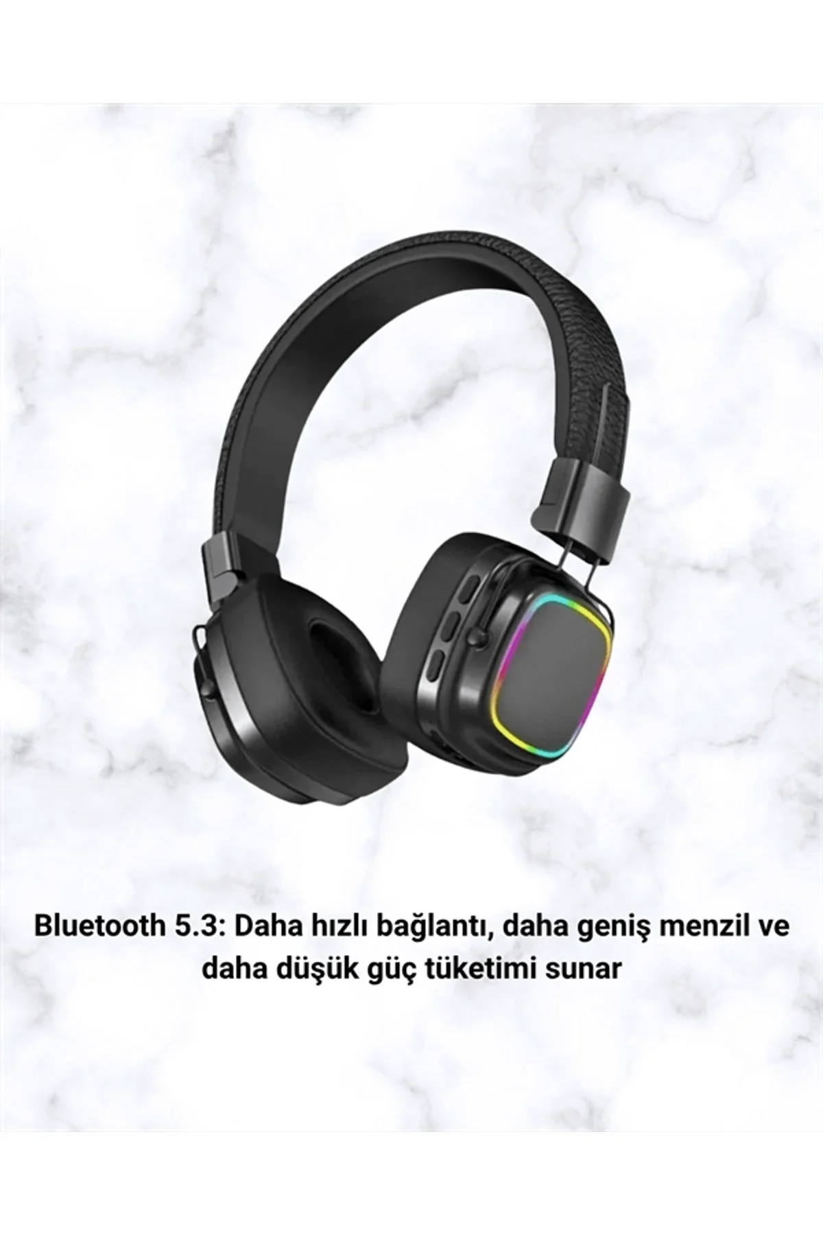 Yüksek Ses Kaliteli Kablosuz Kulak Üstü Kulaklık – Bt 5.3 - Just Cheap Store Görsel 3
