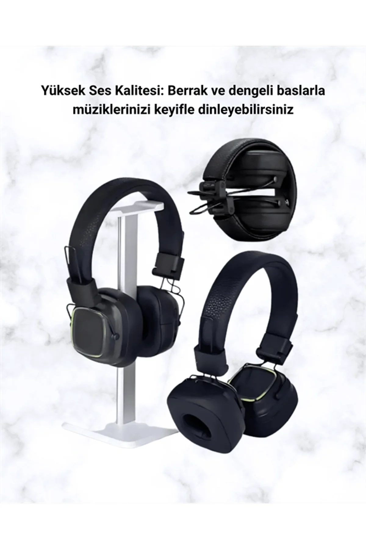 Yüksek Ses Kaliteli Kablosuz Kulak Üstü Kulaklık – Bt 5.3 - Just Cheap Store Görsel 4