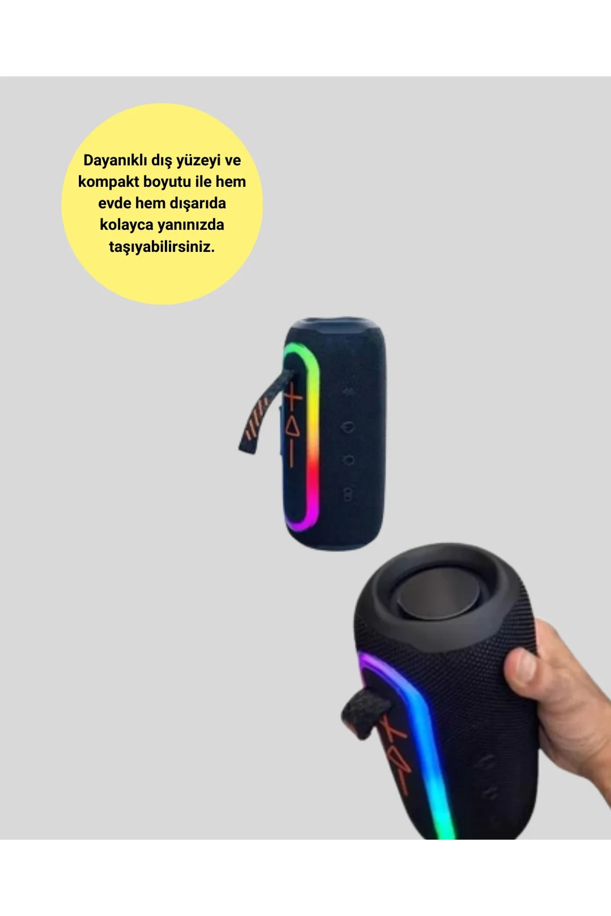 Yüksek Ses Kaliteli Kablosuz Hoparlör Led Işıklı Yeni Nesil - Just Cheap Store Görsel 4