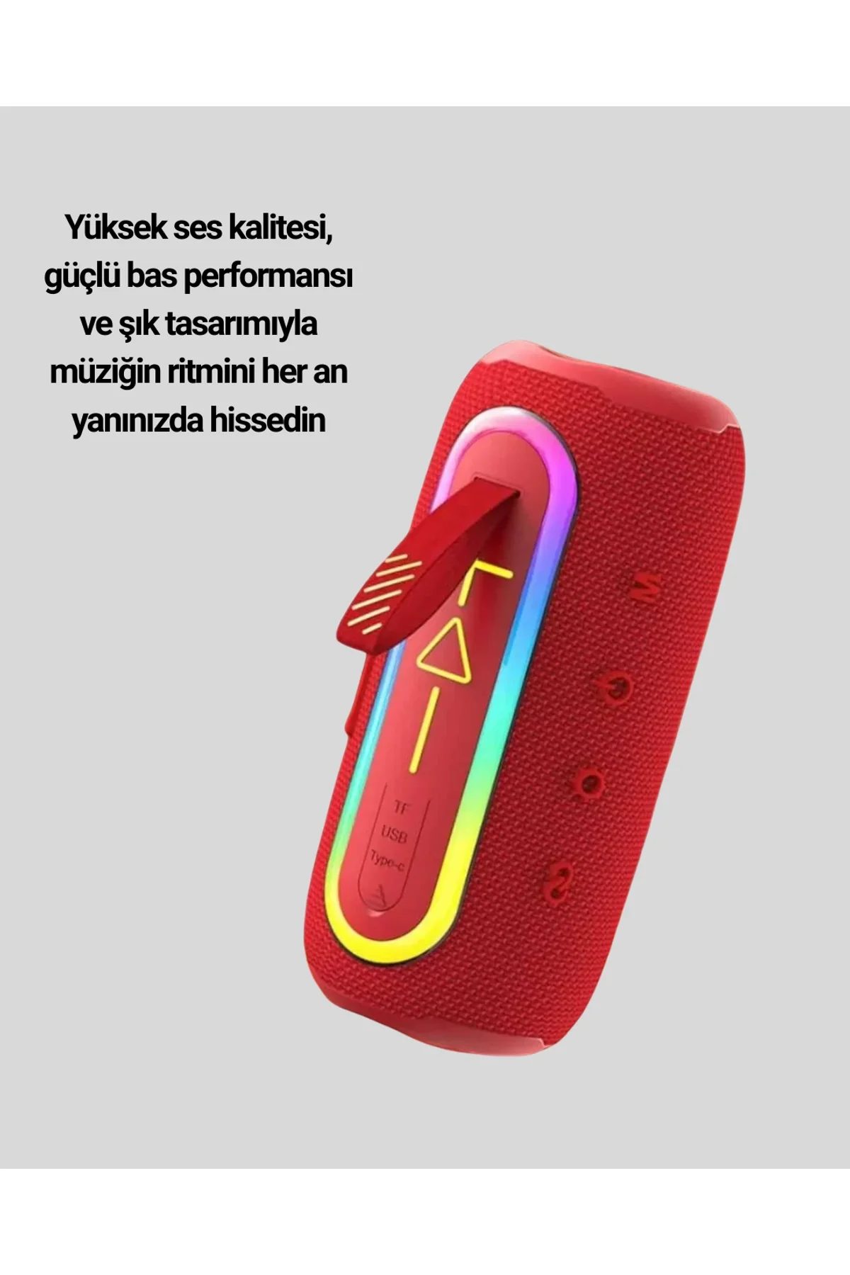 Yüksek Ses Kaliteli Kablosuz Hoparlör Led Işıklı Yeni Nesil - Just Cheap Store Görsel 2