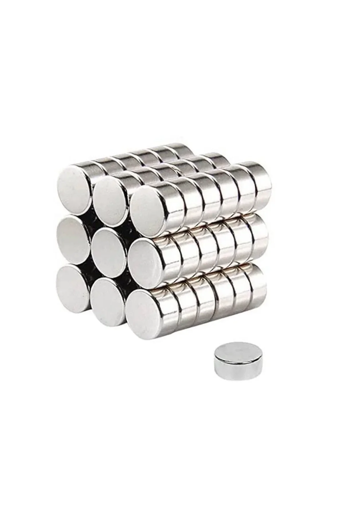 100 Lü 8x3mm Yuvarlak Neodyum Mıknatıs - Just Cheap Store Görsel 2