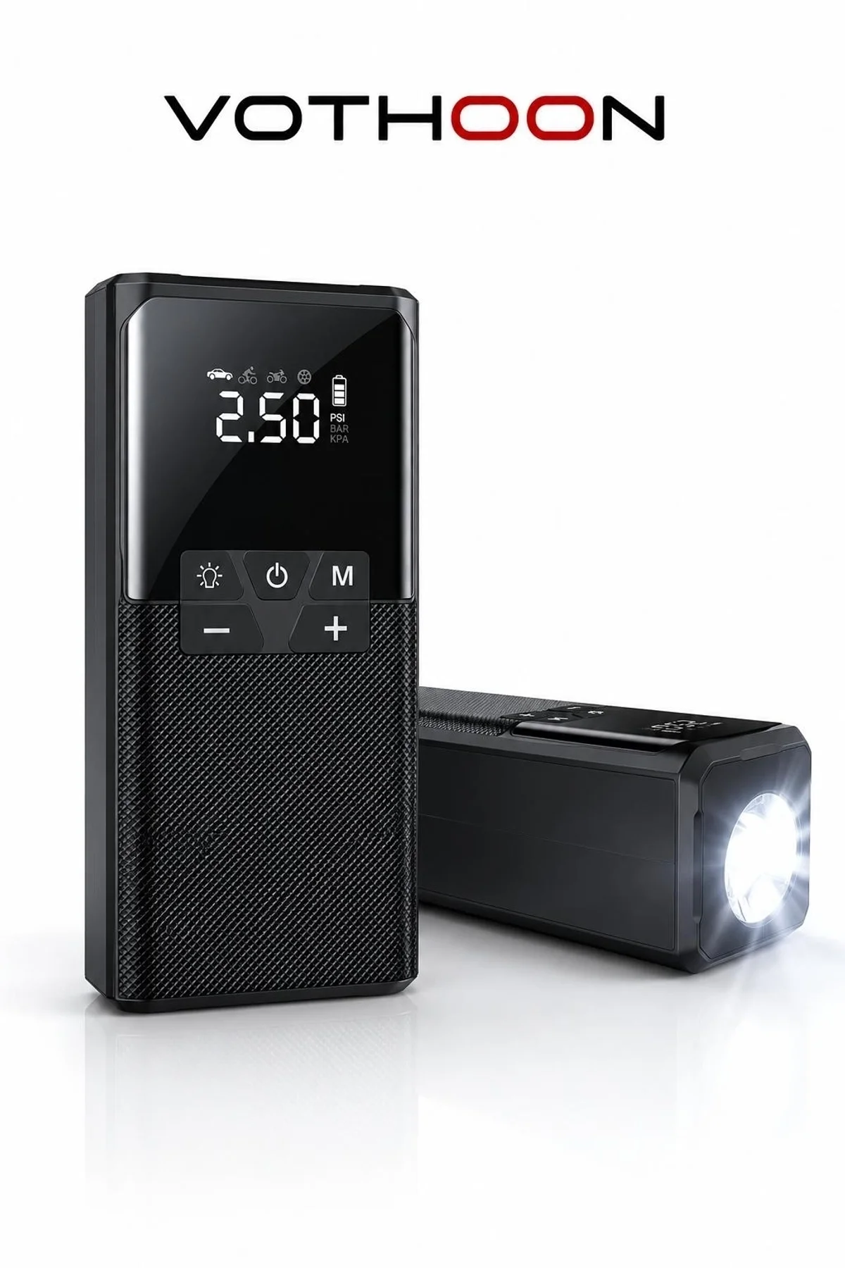 Vothoon12000 Mah Akıllı Akü Takviye Ve Dijital Hava Pompası Akım Korumalı - Just Cheap Store Görsel 3