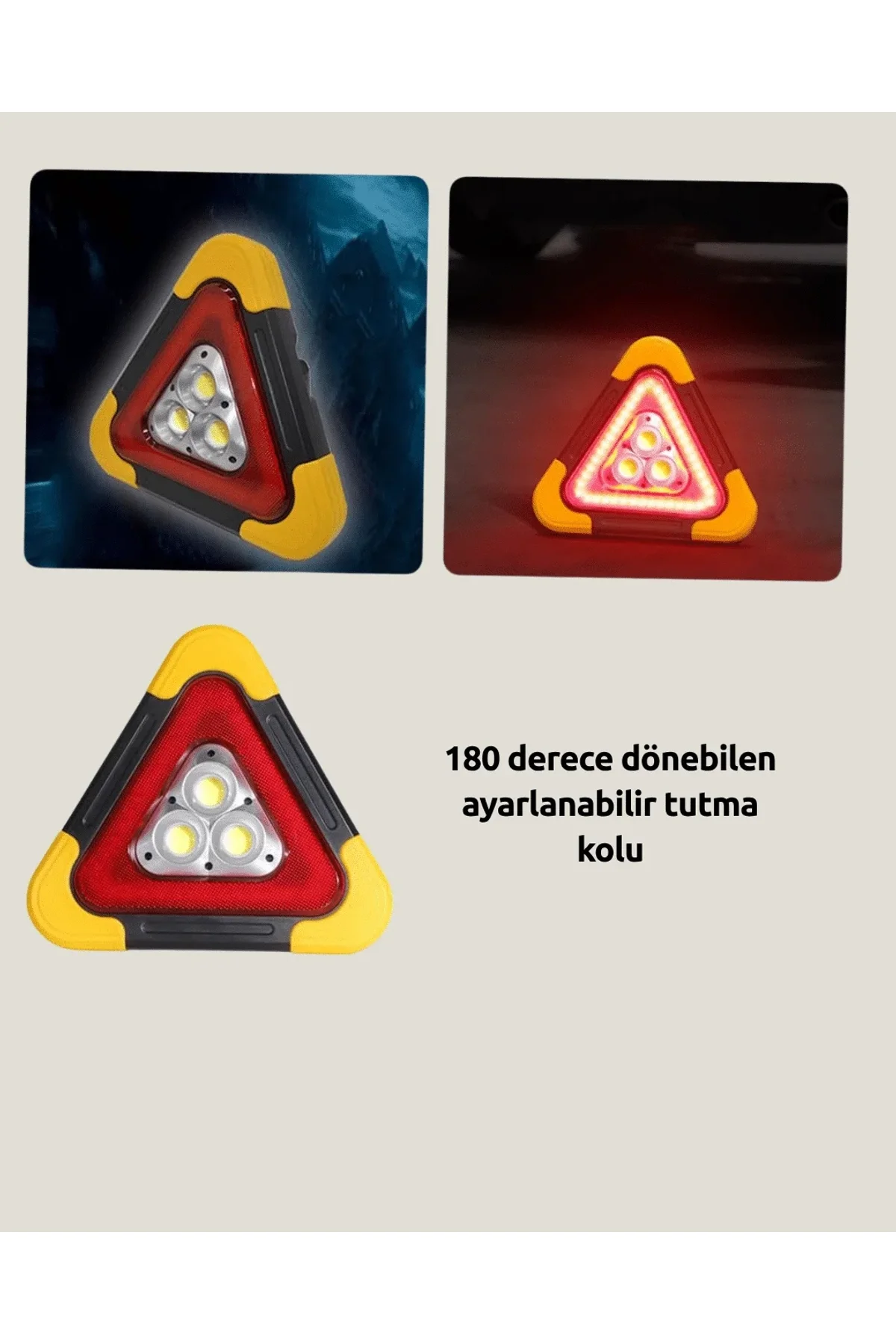 Alüminyum Gövdeli Led Üçgen Reflektörlü Acil Işık - Just Cheap Store Görsel 3
