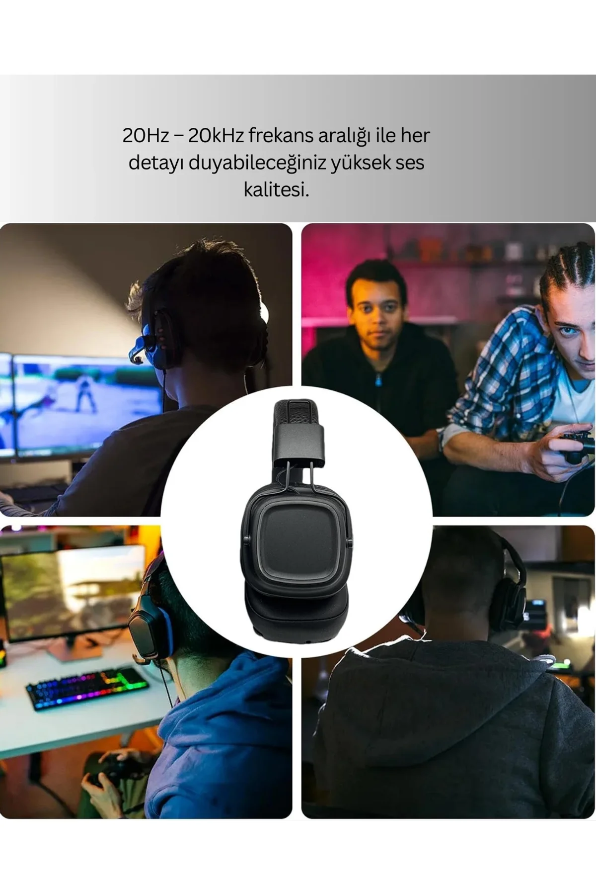 Katlanabilir Tasarımlı Taşınabilir Kablosuz Müzik Kulaklığı Yeni Nesil - Just Cheap Store Görsel 5