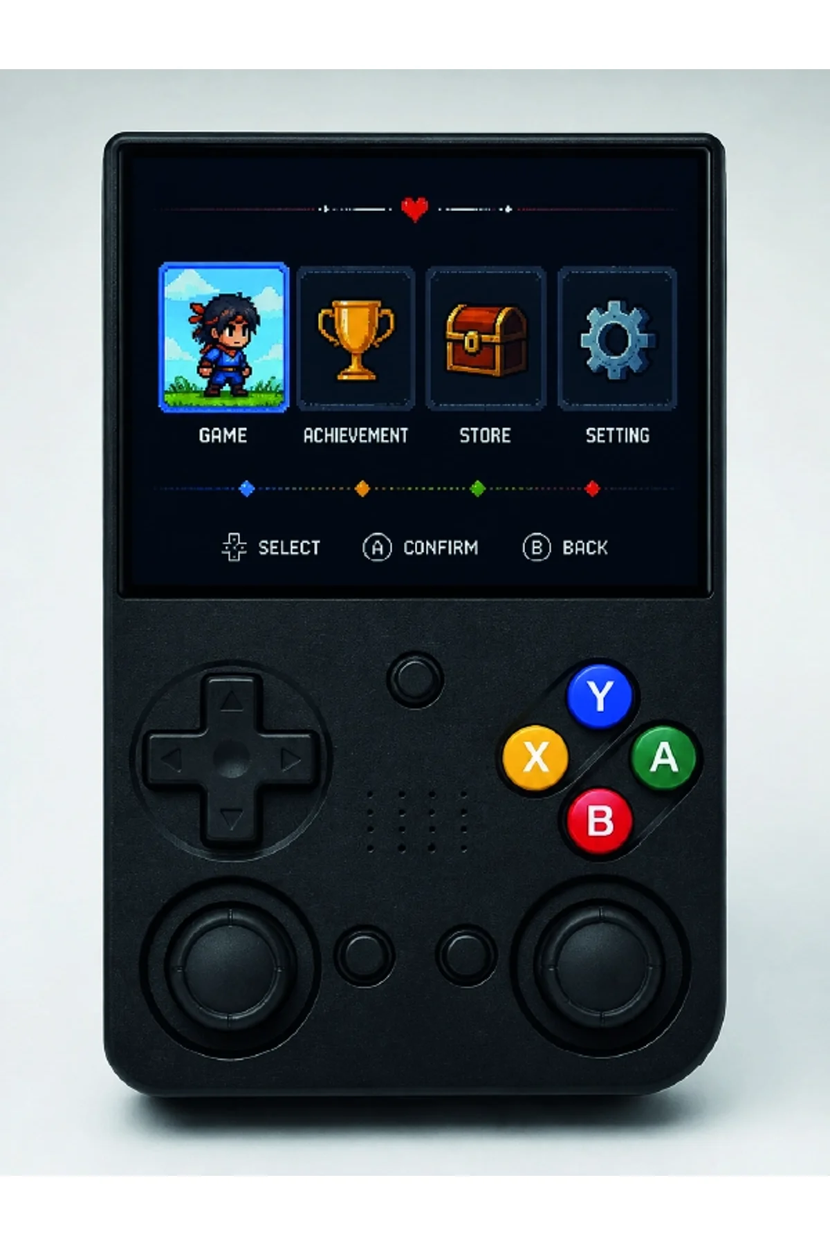 3.5 İnç Ips Ekran Retro Oyun Konsolu 64gb Dahili Hafıza Çift Analog Joystick Taşınabilir El Konsolu - Just Cheap Store Görsel 5