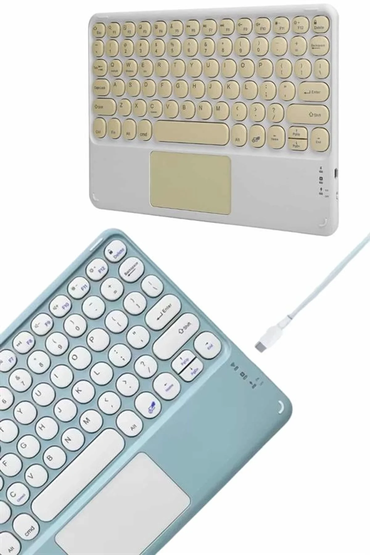 Bluetooth Touchpad Klavye Ultra İnce Taşınabilir Q Klavye Yeni Nesil - Just Cheap Store Görsel 3