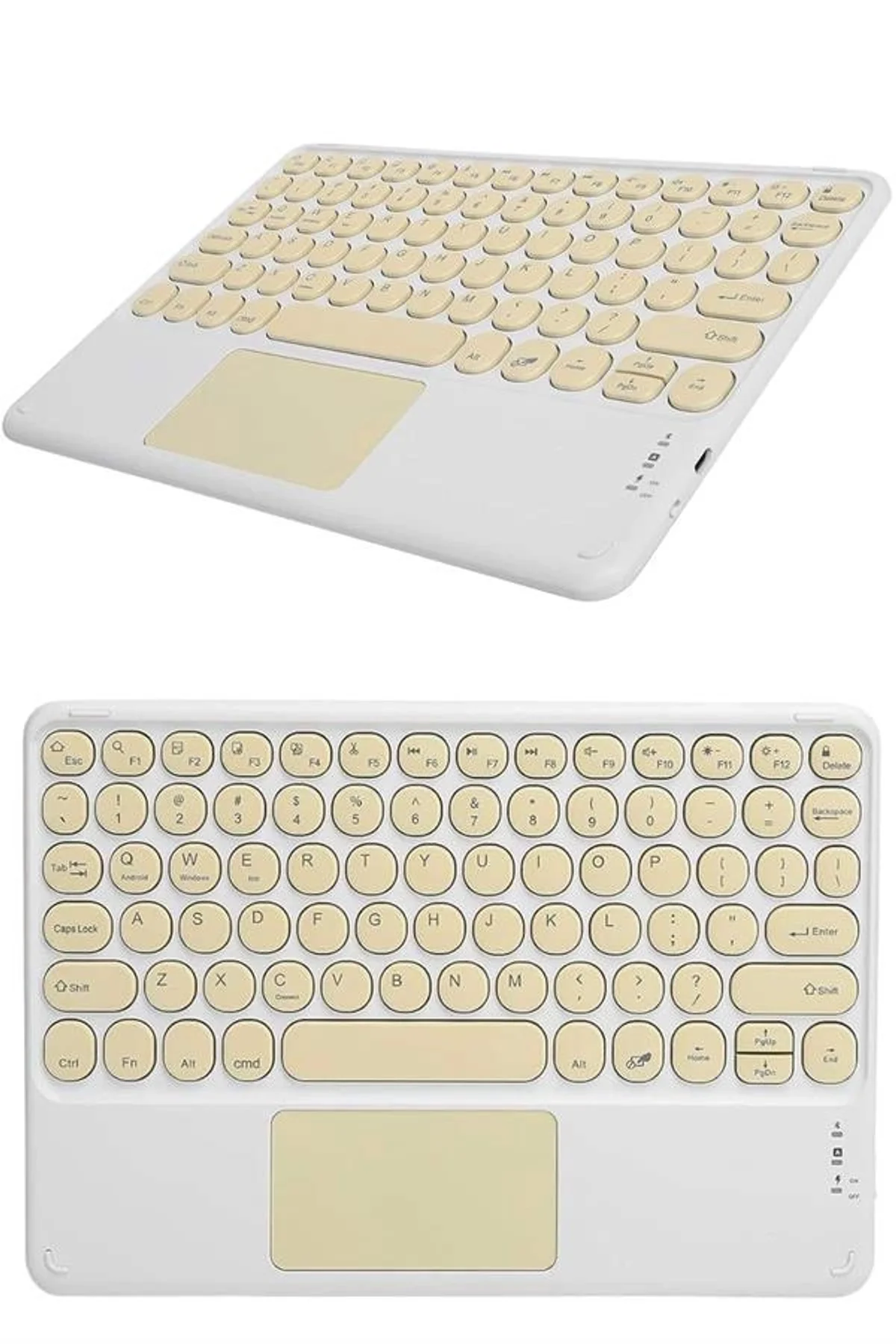 Bluetooth Touchpad Klavye Ultra İnce Taşınabilir Q Klavye Yeni Nesil - Just Cheap Store Görsel 5