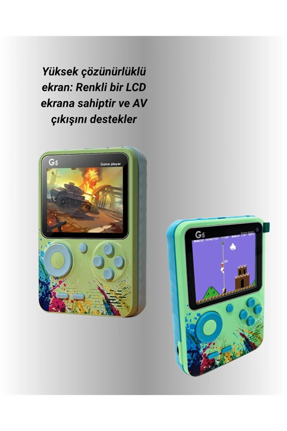 3 İnç Renkli Ekranlı Taşınabilir El Konsolu – G5 Modeli - Just Cheap Store Görsel 4