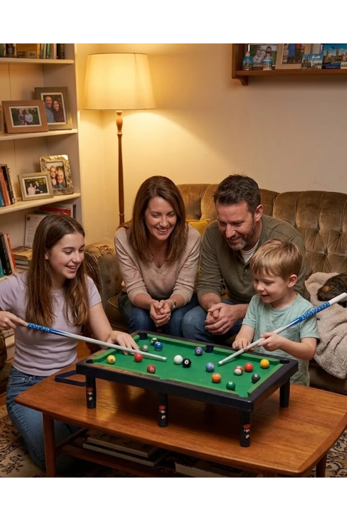 Çocuklar İçin Bilardo Seti Masaüstü Snooker Ve Pool Oyuncak