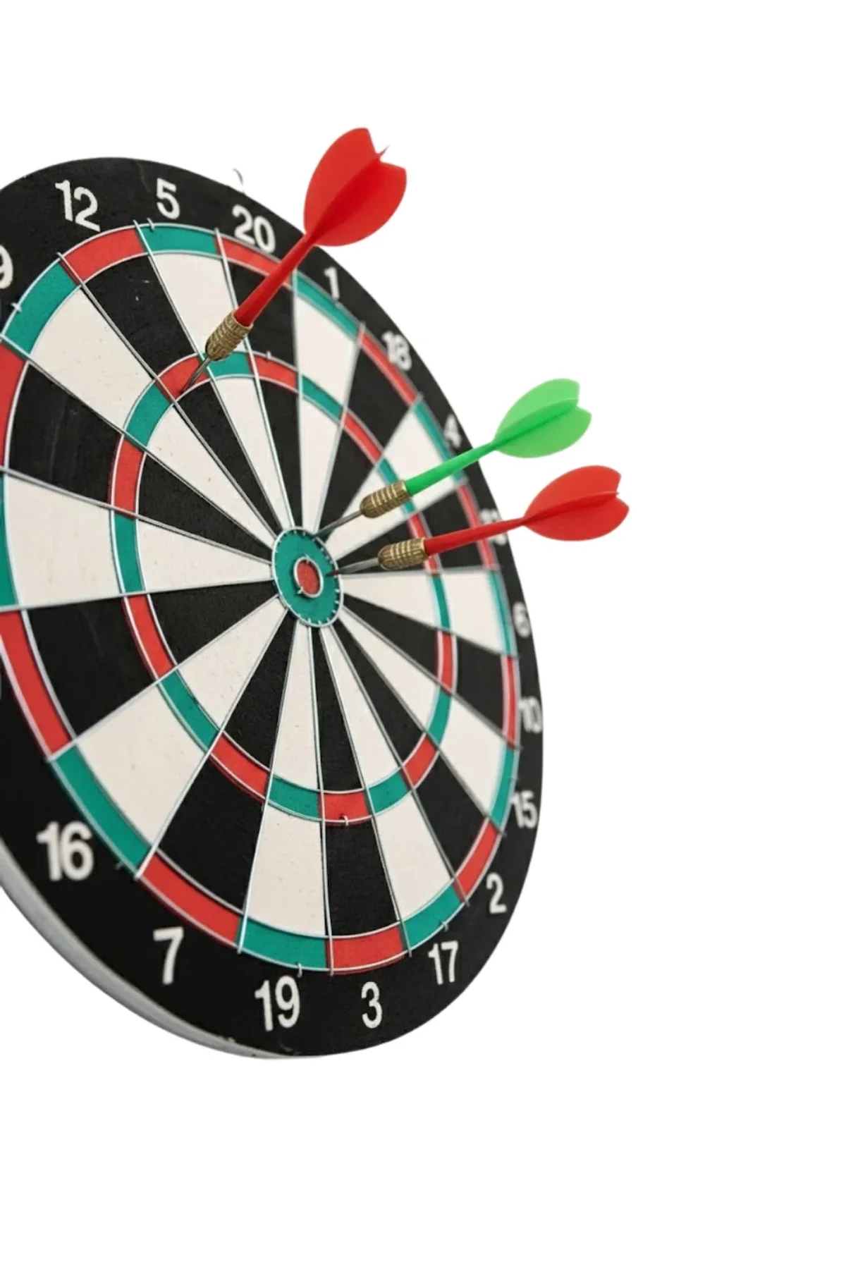 15 İnç Dart Tahtası 4 Metal Uçlu Dart Oku Dayanıklı Ahşap Gövde - Just Cheap Store Görsel 2