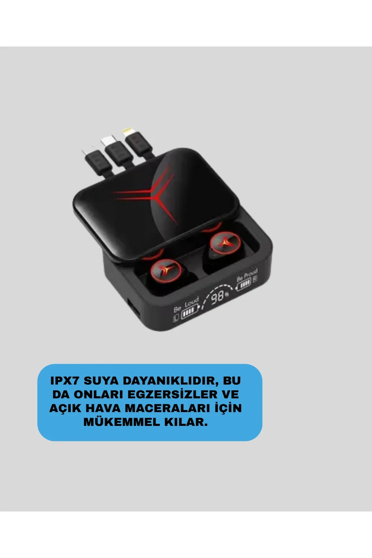 Ipx6 Suya Dayanıklı Kablosuz Kulaklık – Hafif Ve Taşınabilir Tasarım Yeni Nesil - Just Cheap Store Görsel 5