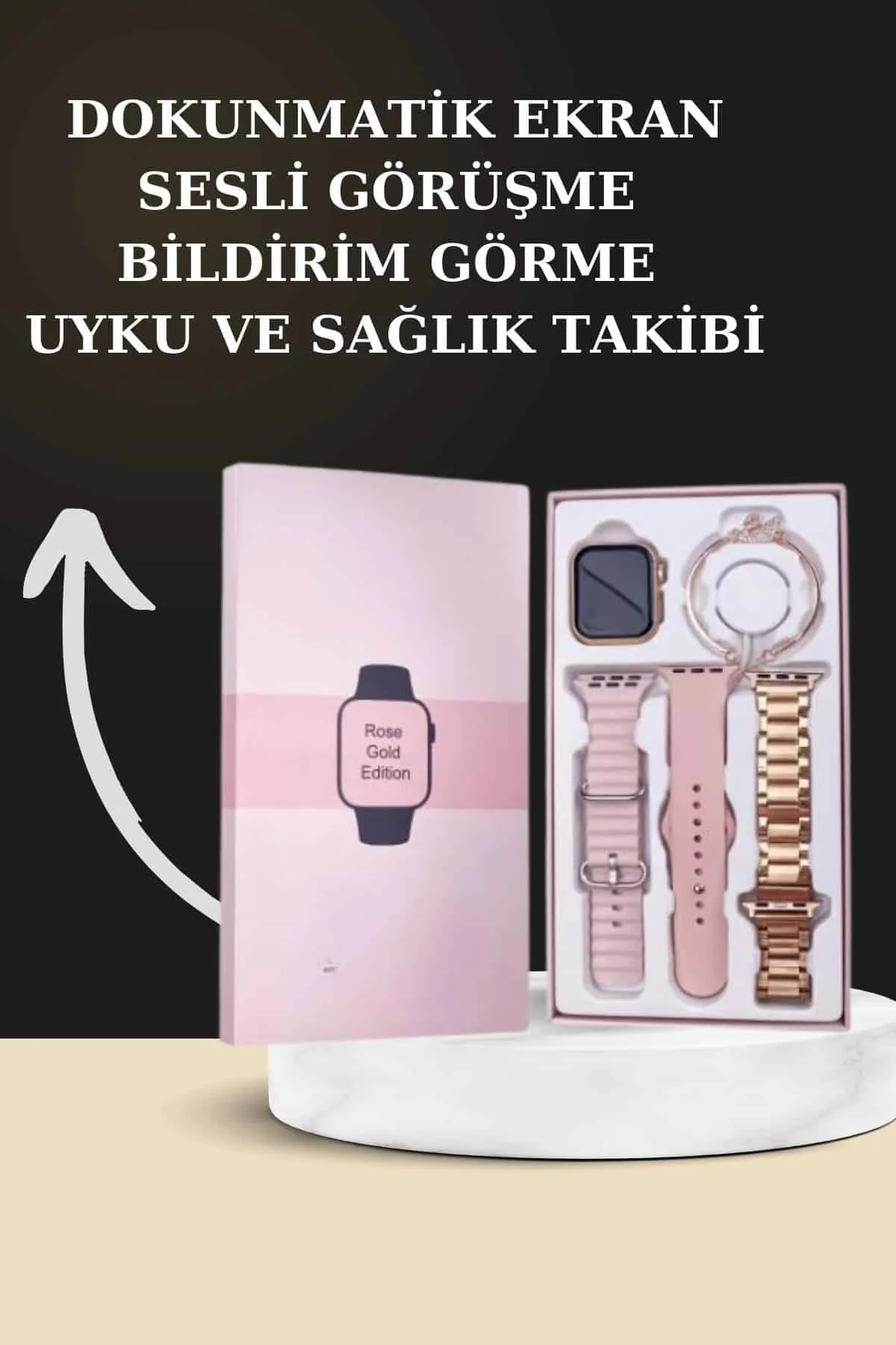 Yeni Nesil Kaliteli Akıllı Saat Ve Kablosuz Bluetooth Kulaklık Yüksek Ses Kaliteli - Just Cheap Store Görsel 3