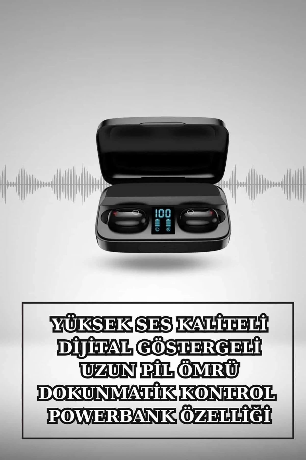 Wireless Şarjlı Pembe Akıllı Saat Ve Kablosuz Bluetooth Kulaklık Dokunmatik Kontrol - Just Cheap Store Görsel 2