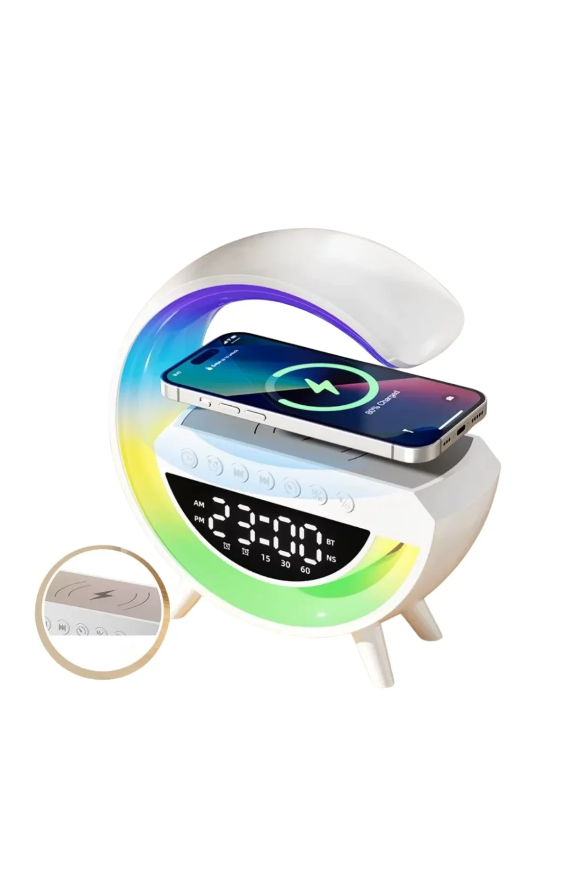 Rgb Işıklı Kablosuz Hoparlör Bluetooth Usb Fm Tf Kart Destekli - Just Cheap Store Görsel 3