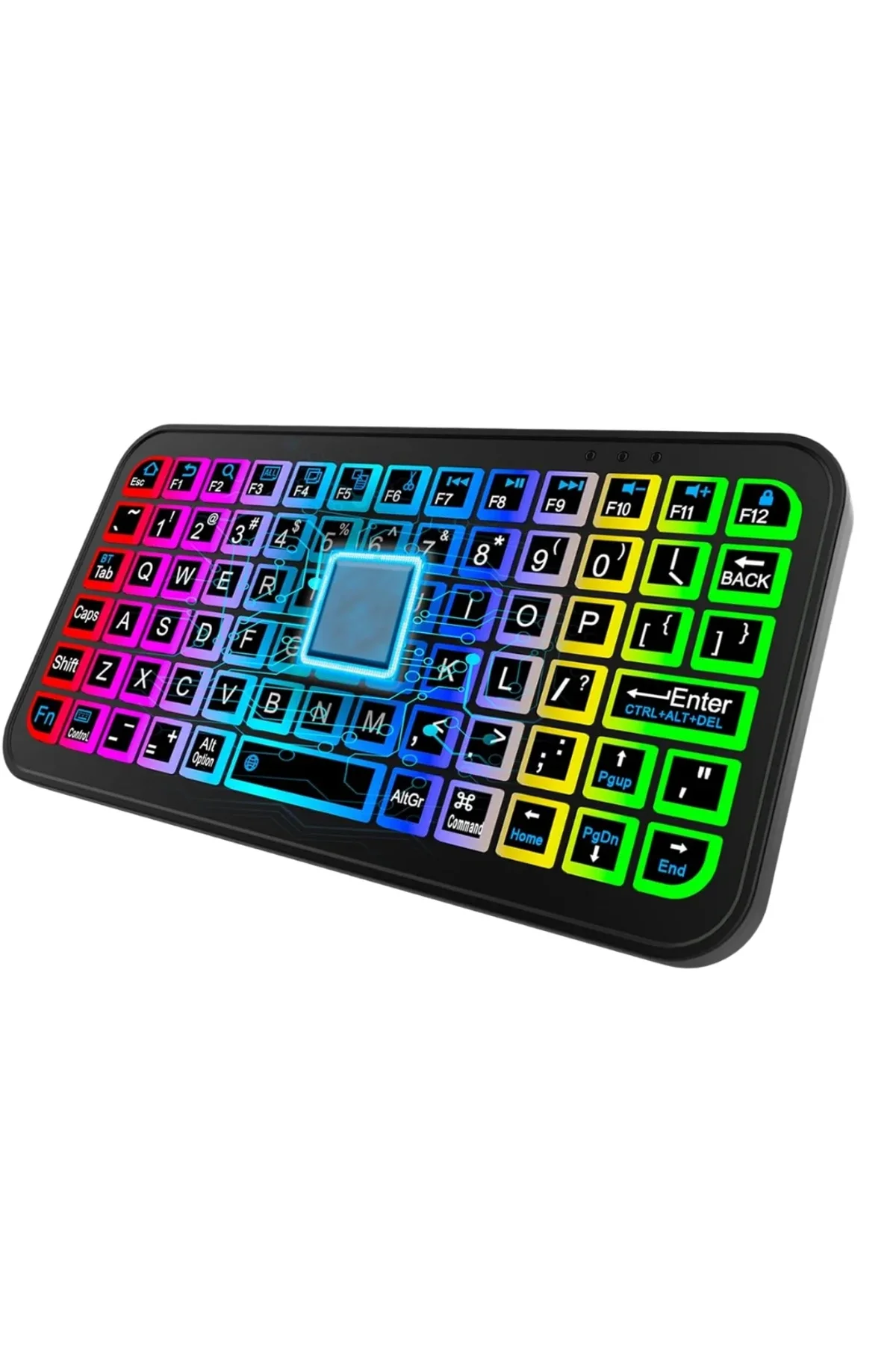 Rgb Işıklı Kablosuz Mini Klavye 10 Mm İnce Gövde - Just Cheap Store Görsel 4