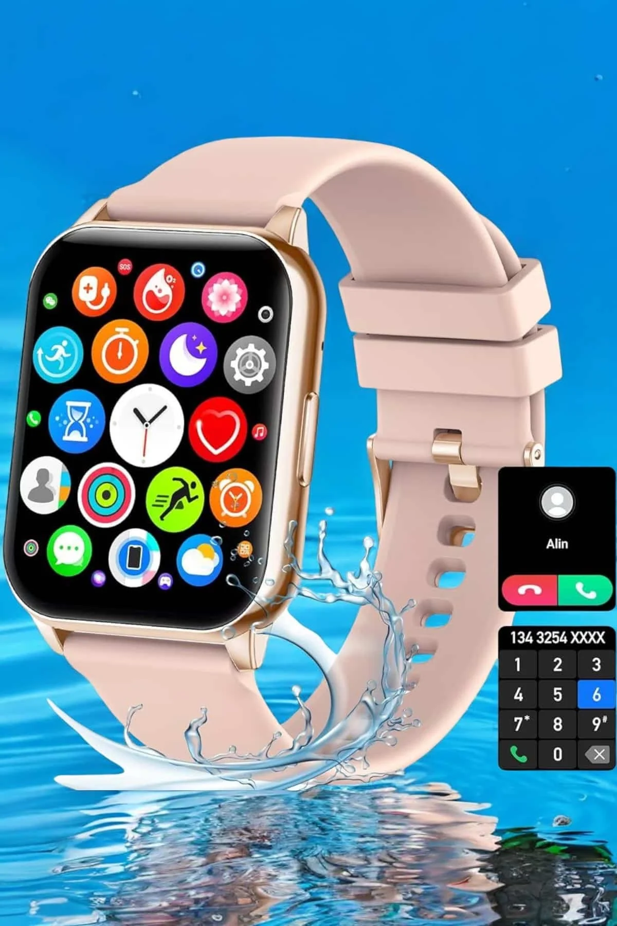 Akıllı Saat Amoled Ekran 3 Kordonlu Aksesuar Hediyeli Sesli Görüşme - Just Cheap Store Görsel 5