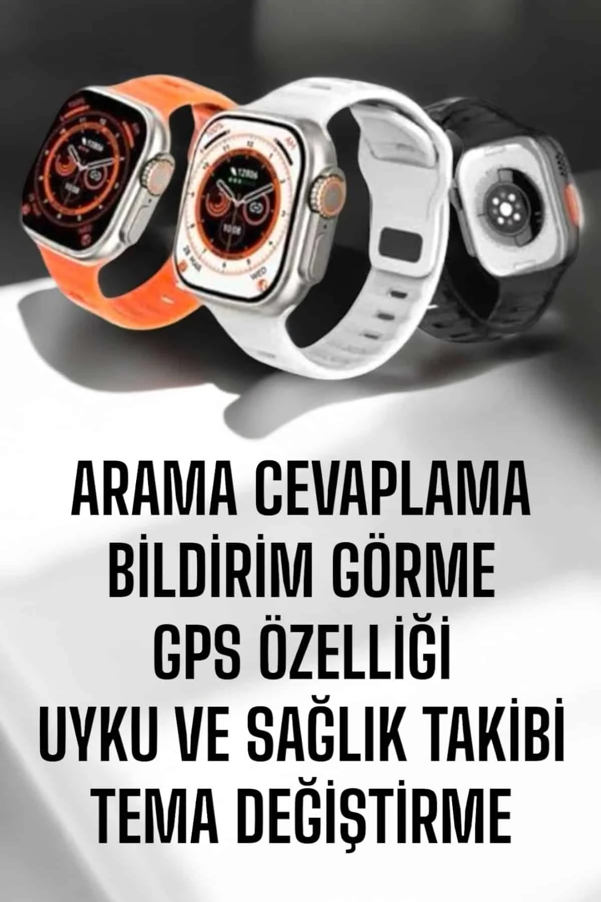 Yeni Nesil Akıllı Saat Adımsayar, Gps, Nabız Ölçer, Uyku Ve Sağlık Takibi - Just Cheap Store Görsel 2