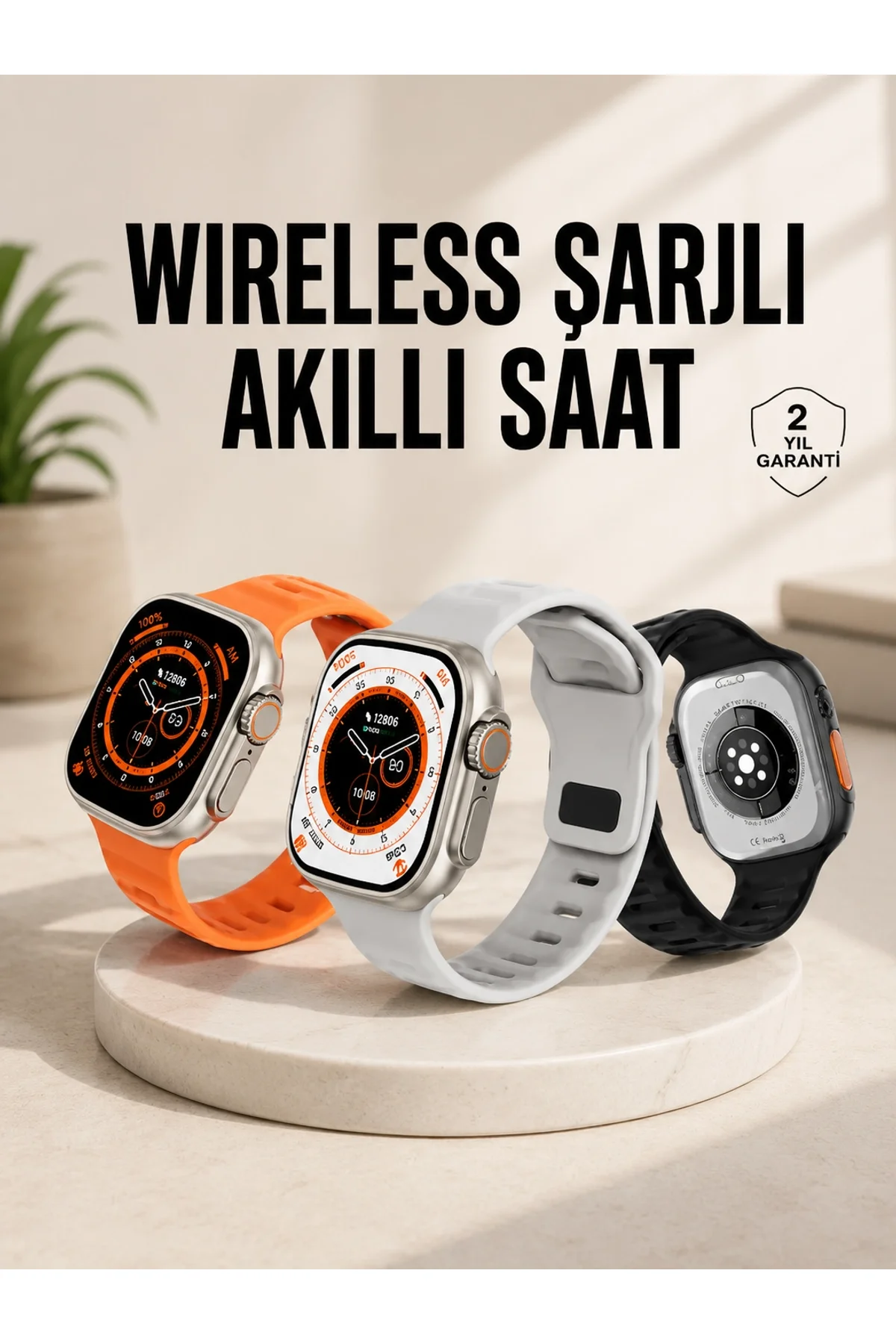 Akıllı Saat Nabız Ölçebilen Yeni Nesil Gps Ve Adımsayar Özelliği