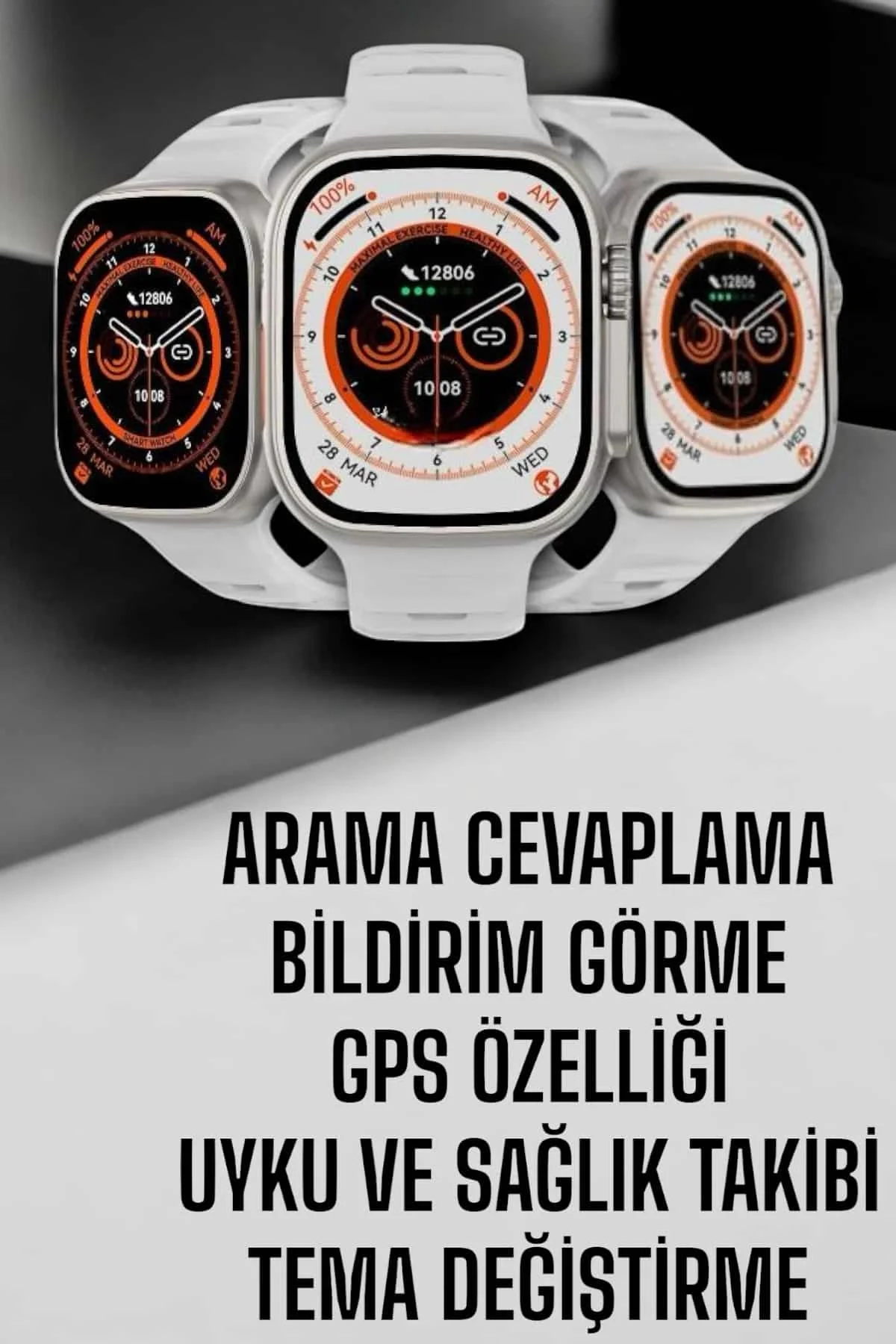 Akıllı Saat Nabız Ölçebilen Yeni Nesil Gps Ve Adımsayar Özelliği - Just Cheap Store Görsel 2