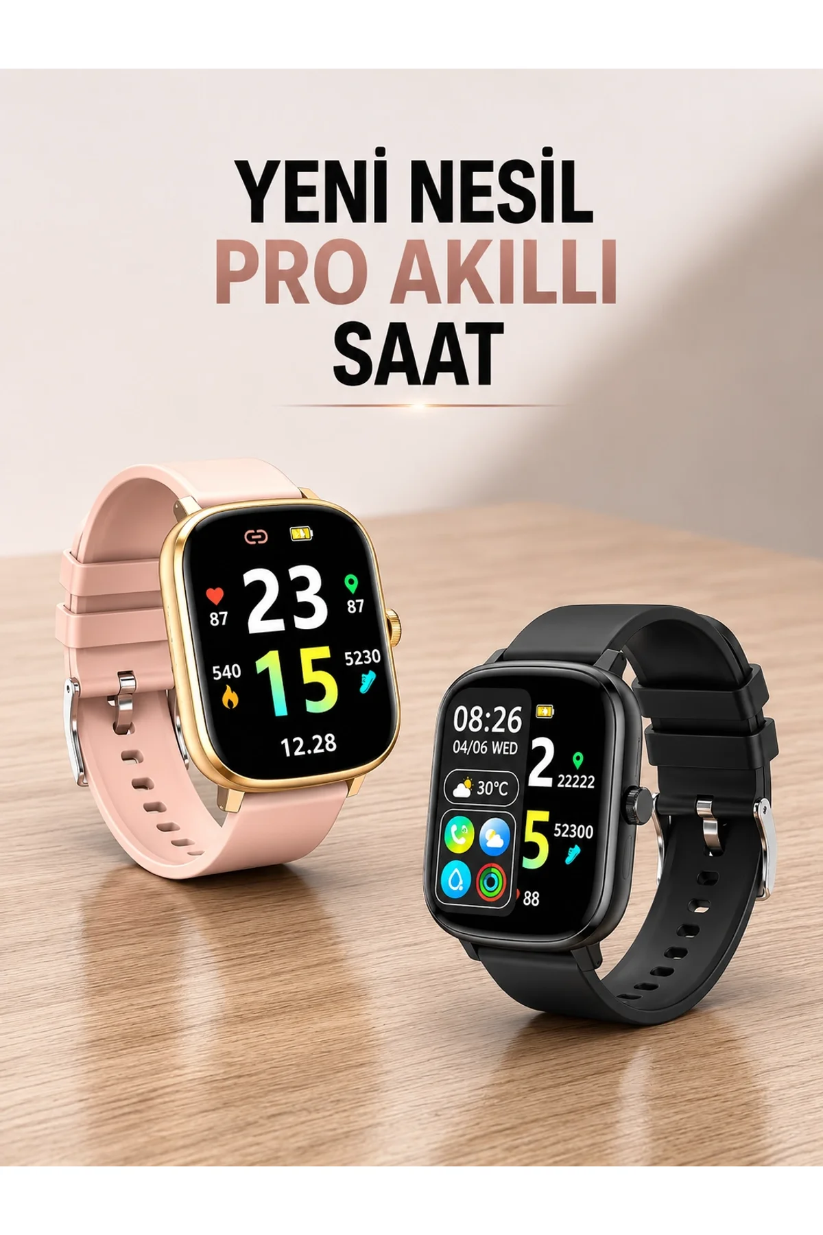 Yeni Nesil Akıllı Saat Arama Bildirimleri, Uyku &amp; Kalp Atış Takibi