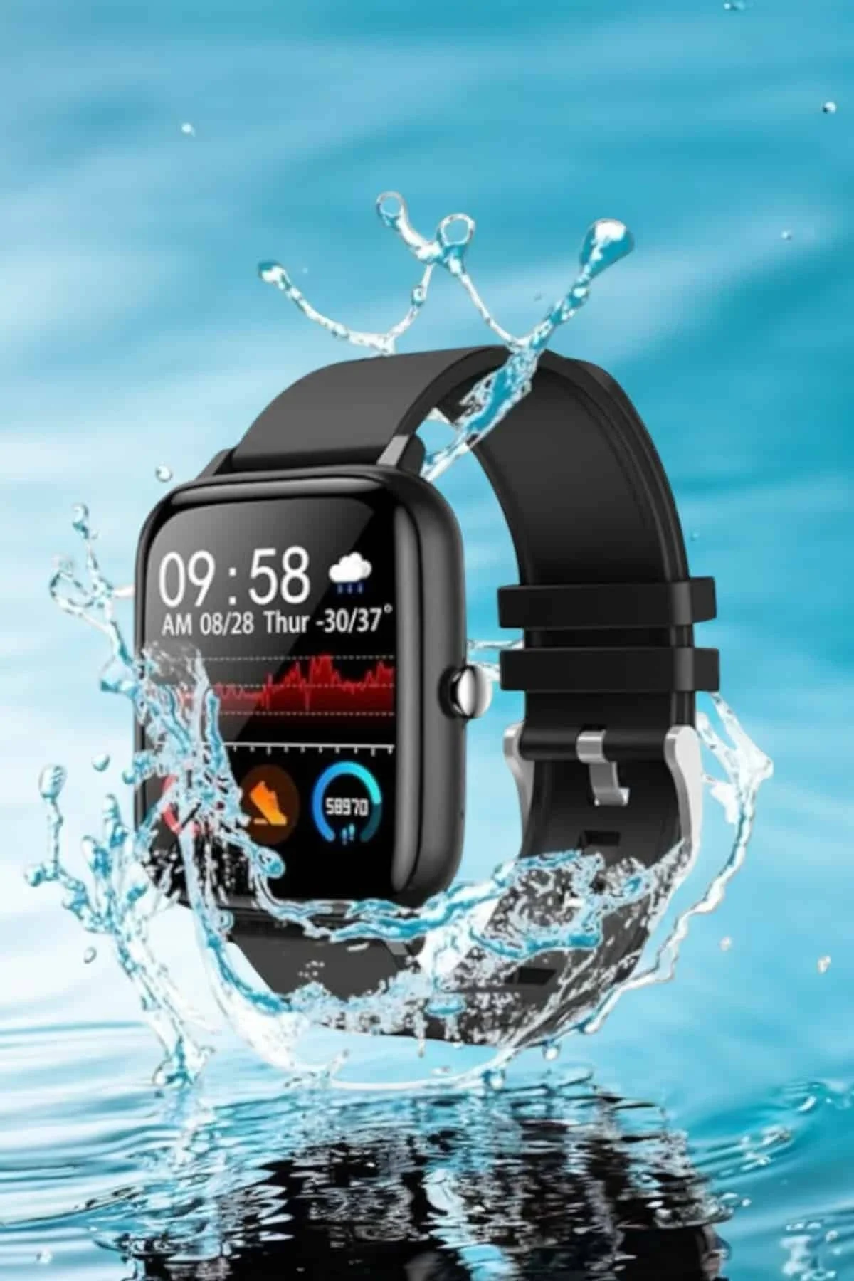 Yeni Nesil Akıllı Saat Arama Bildirimleri, Uyku &amp; Kalp Atış Takibi - Just Cheap Store Görsel 5