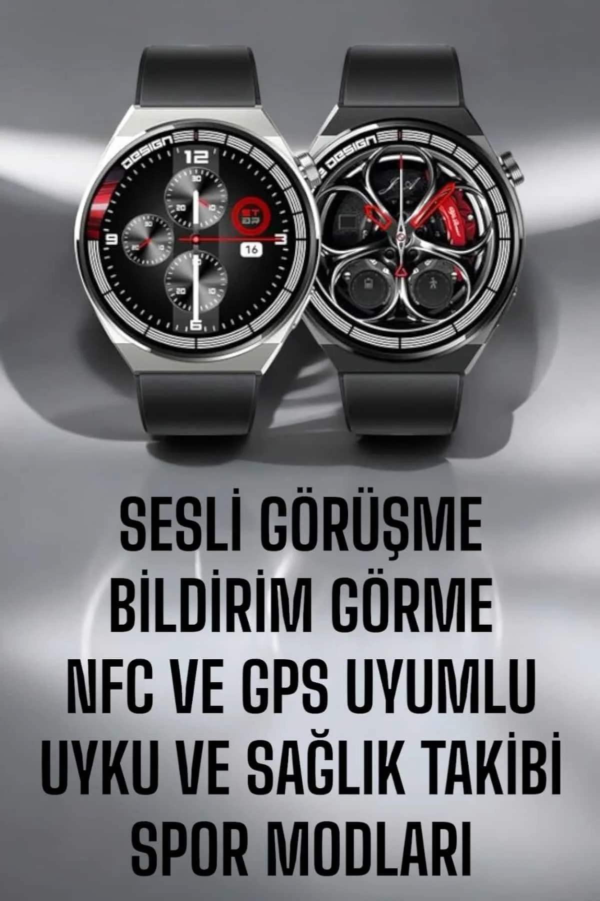 Akıllı Saat Gps Ve Nfc Özelliği Sesli Görüşme Dokunmstik Ekran - Just Cheap Store Görsel 2