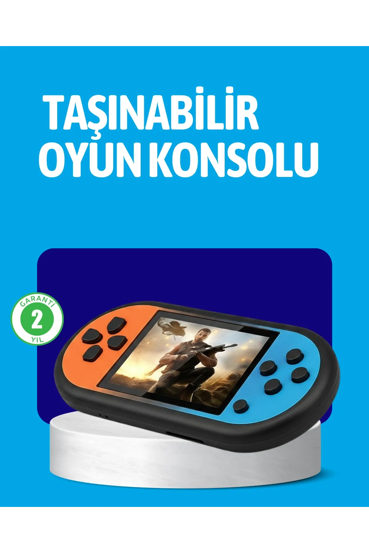 Retro 520 Oyunlu Taşınabilir Konsol Hd Ekran Usb Şarjlı
