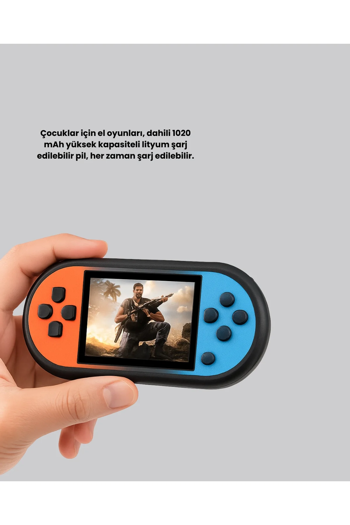 Retro 520 Oyunlu Taşınabilir Konsol Hd Ekran Usb Şarjlı - Just Cheap Store Görsel 3