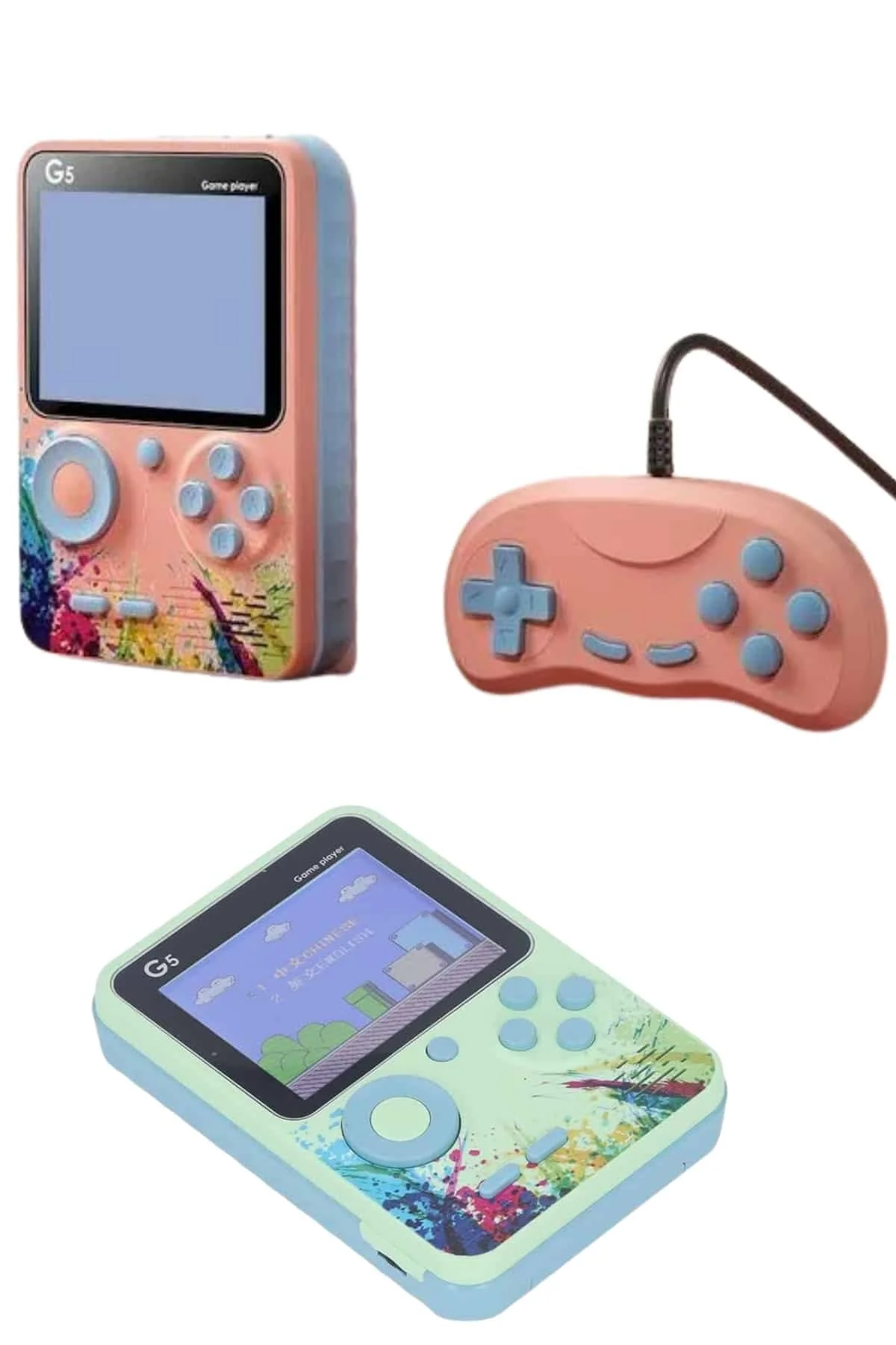 3.5 İnç Klasik Retro Lcd Ekran 500 Oyunlu Oyun Konsolu Taşınabilir - Just Cheap Store Görsel 3
