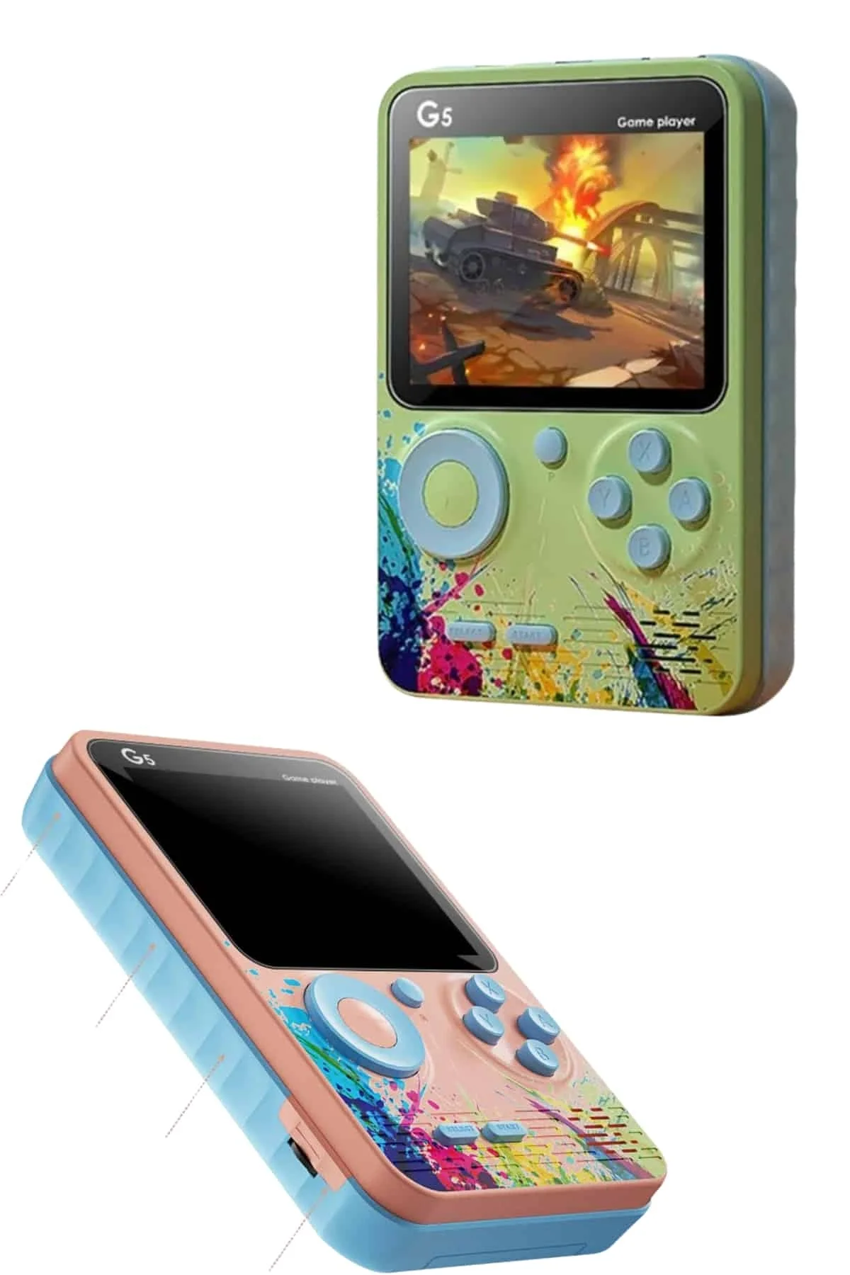 3.5 İnç Klasik Retro Lcd Ekran 500 Oyunlu Oyun Konsolu Taşınabilir - Just Cheap Store Görsel 5
