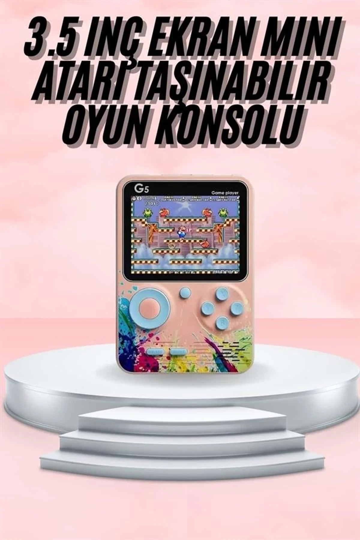 3.5 İnç Klasik Retro Lcd Ekran 500 Oyunlu Oyun Konsolu Taşınabilir - Just Cheap Store Görsel 2