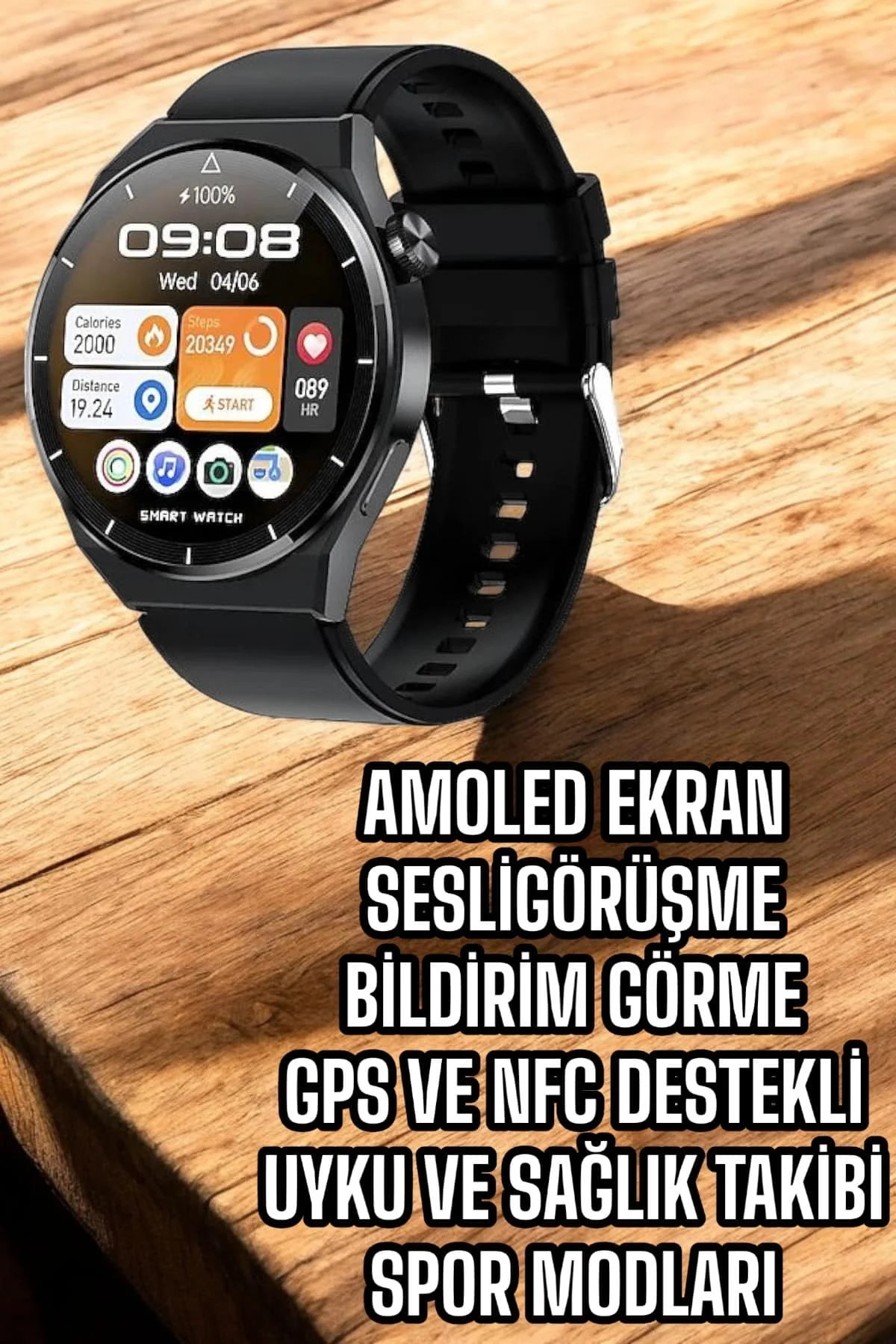 Ucuz Ve Kaliteli Yeni Nesil Bluetooth Bağlantılı Akıllı Saat - Just Cheap Store Görsel 2
