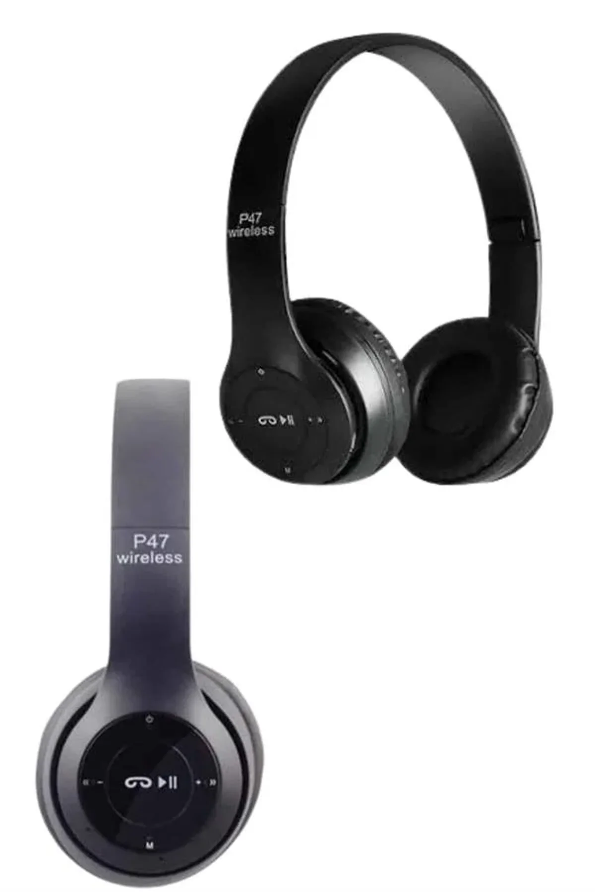 Bluetooth Kablosuz Kulaklık Siyah Wireless 5.0 Kulak Üstü Uzun Pil Ömrü - Just Cheap Store Görsel 5
