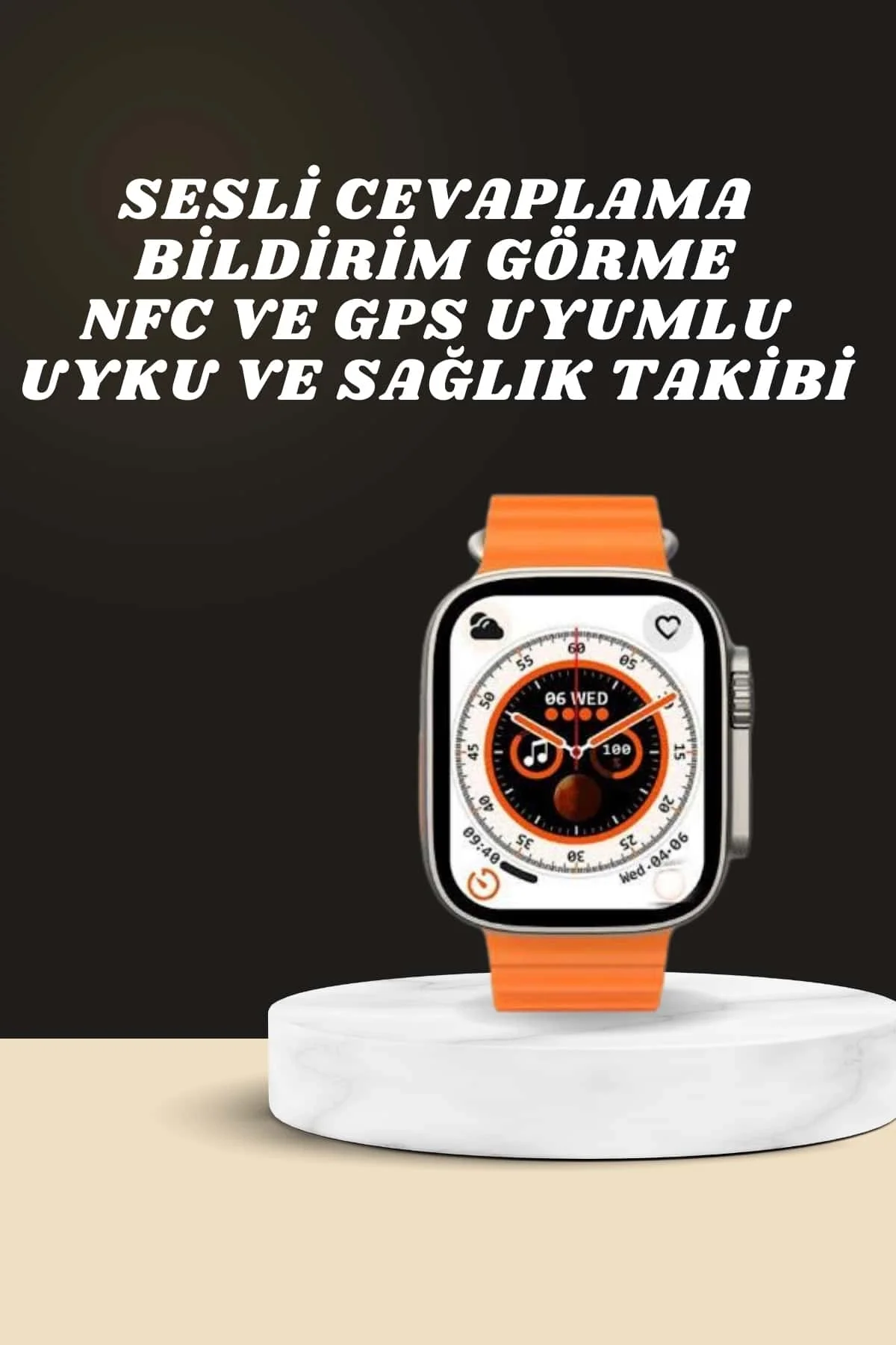 Yeni Nesil Ultra Akıllı Saat Adımsayar Uyku Takibi Nabız Sensörü - Just Cheap Store Görsel 2