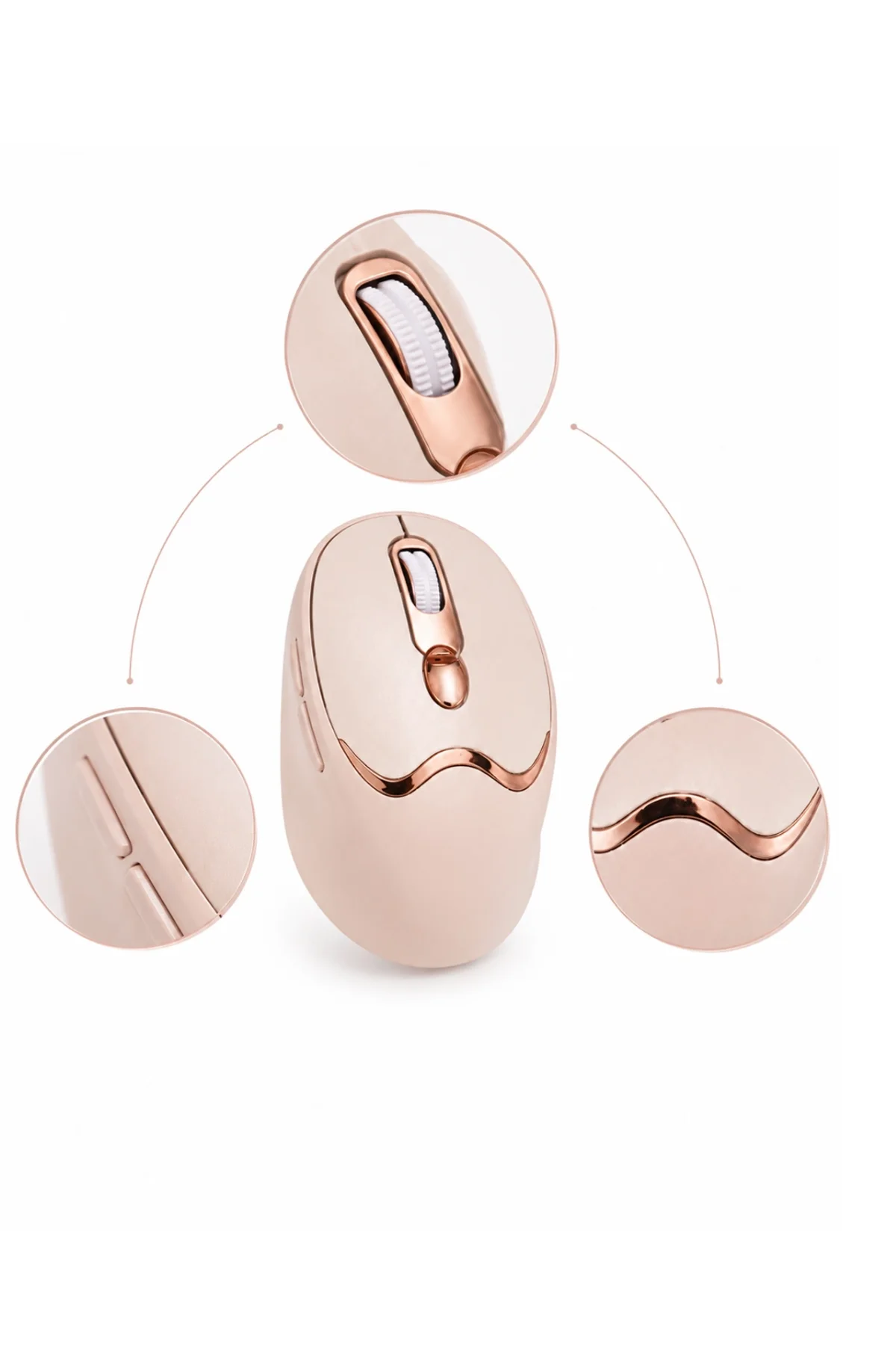 Ofis Ve Laptop Kullanımına Uygun Şarjlı Wireless Mouse Sessiz Tuşlu - Just Cheap Store Görsel 3