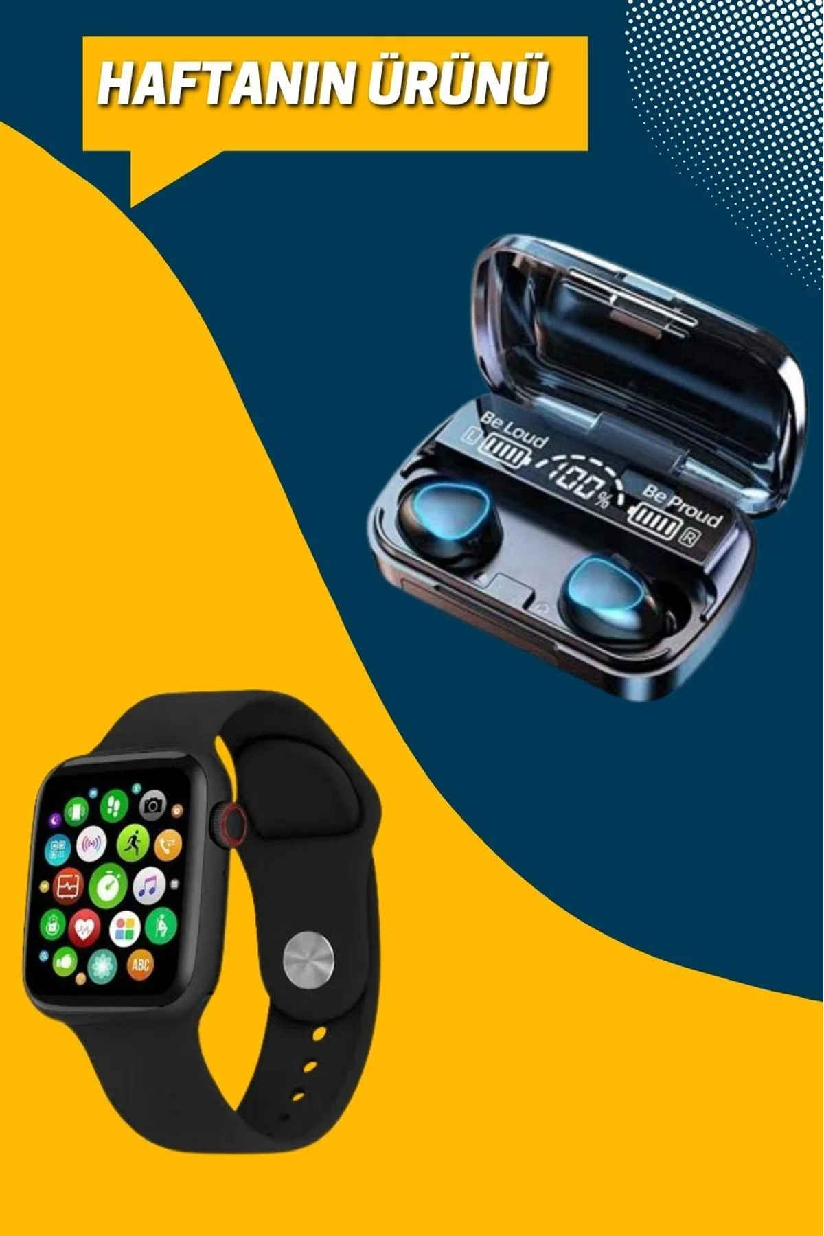 Kaliteli Akıllı Saat Ve Kaliteli Bluetooth Kulaklık Anc Özelliği Uzun Pil Ömrü - Just Cheap Store Görsel 5