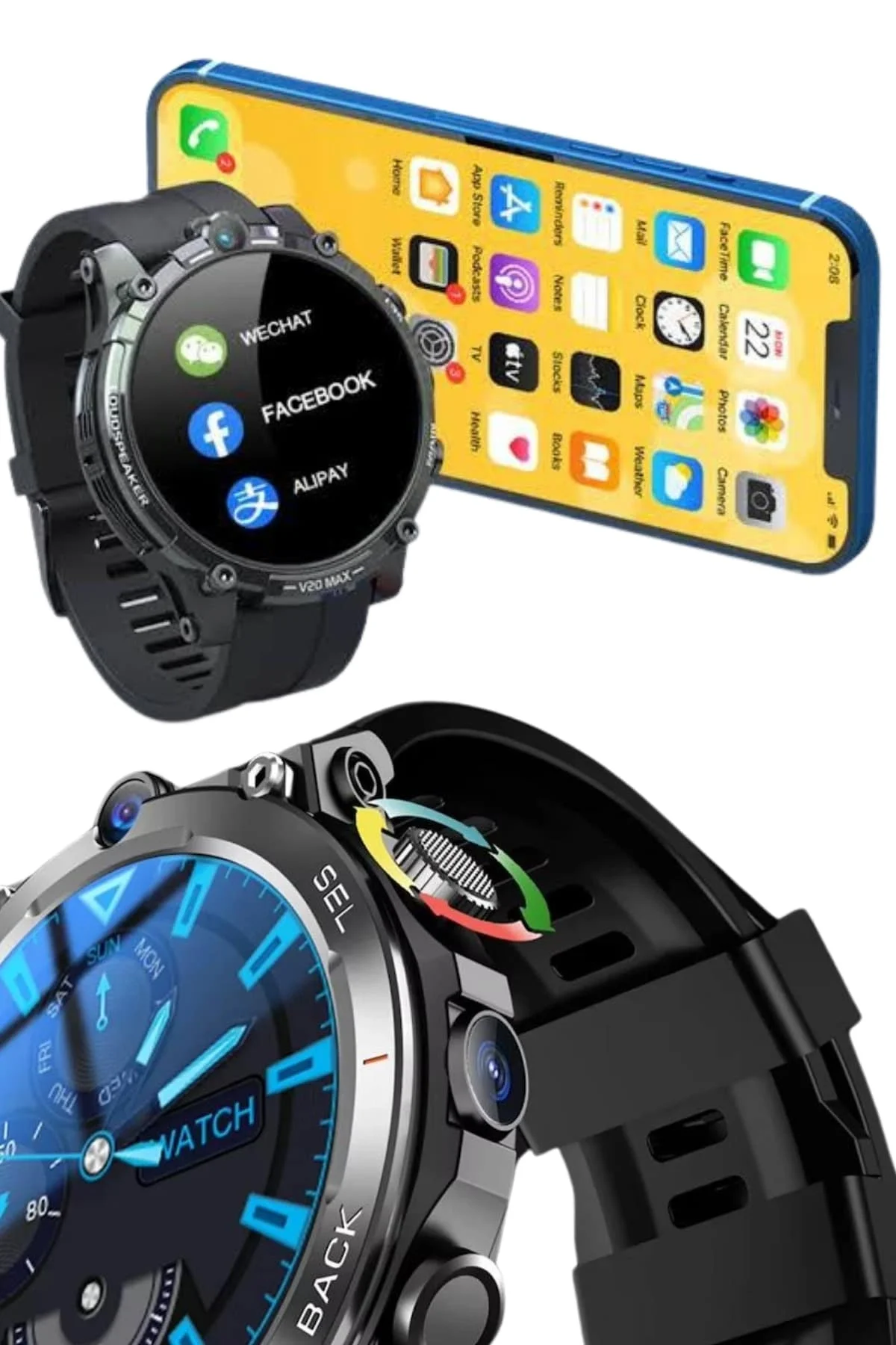 Entegre Gps Ve Geniş Spor Modu Seçenekleriyle Akıllı Saat - Just Cheap Store Görsel 2