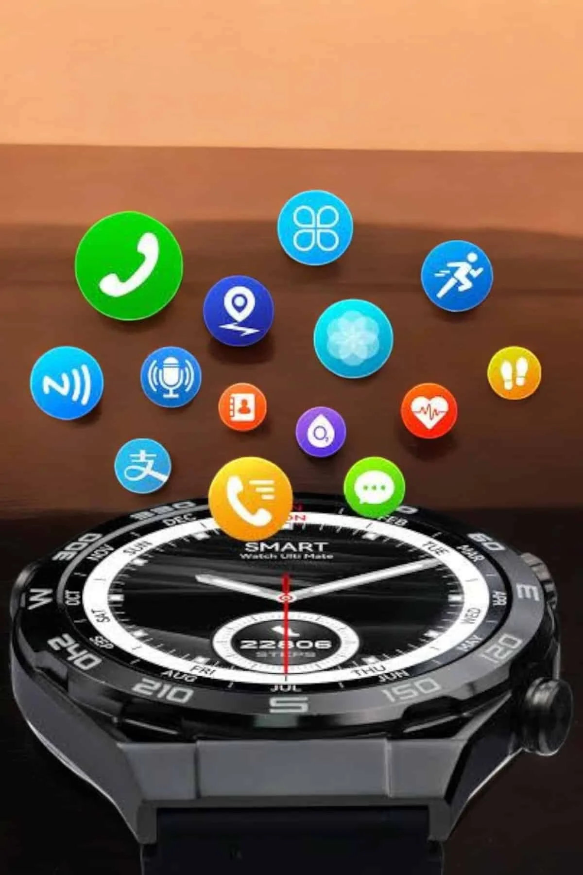 Akıllı Saat Yeni Nesil Bluetooth Bağlantılı Uyku Ve Sağlık Takibi Nfc Ve Gps - Just Cheap Store Görsel 5