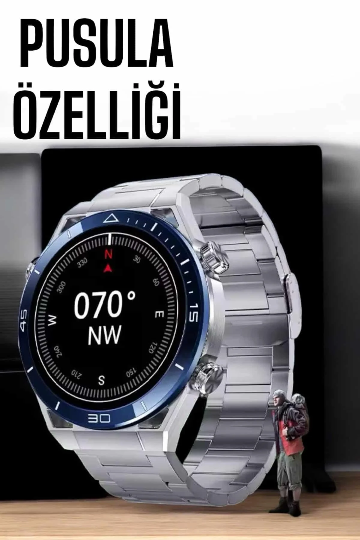 Akıllı Saat Yeni Nesil Bluetooth Bağlantılı Uyku Ve Sağlık Takibi Nfc Ve Gps - Just Cheap Store Görsel 4