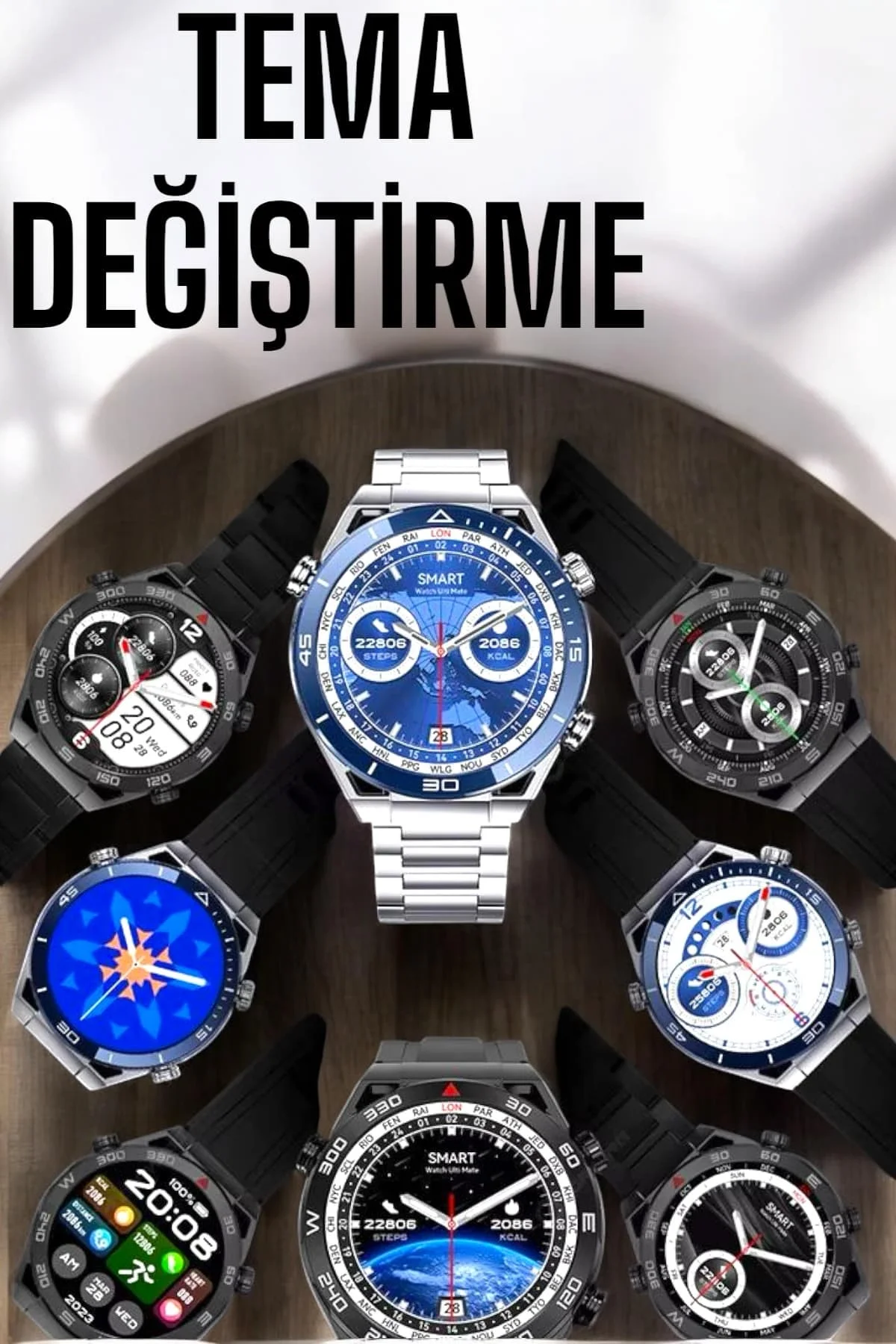Akıllı Saat 2024 Model Arama Cevaplayan Uyku Ve Sağlık Takibi - Just Cheap Store Görsel 2