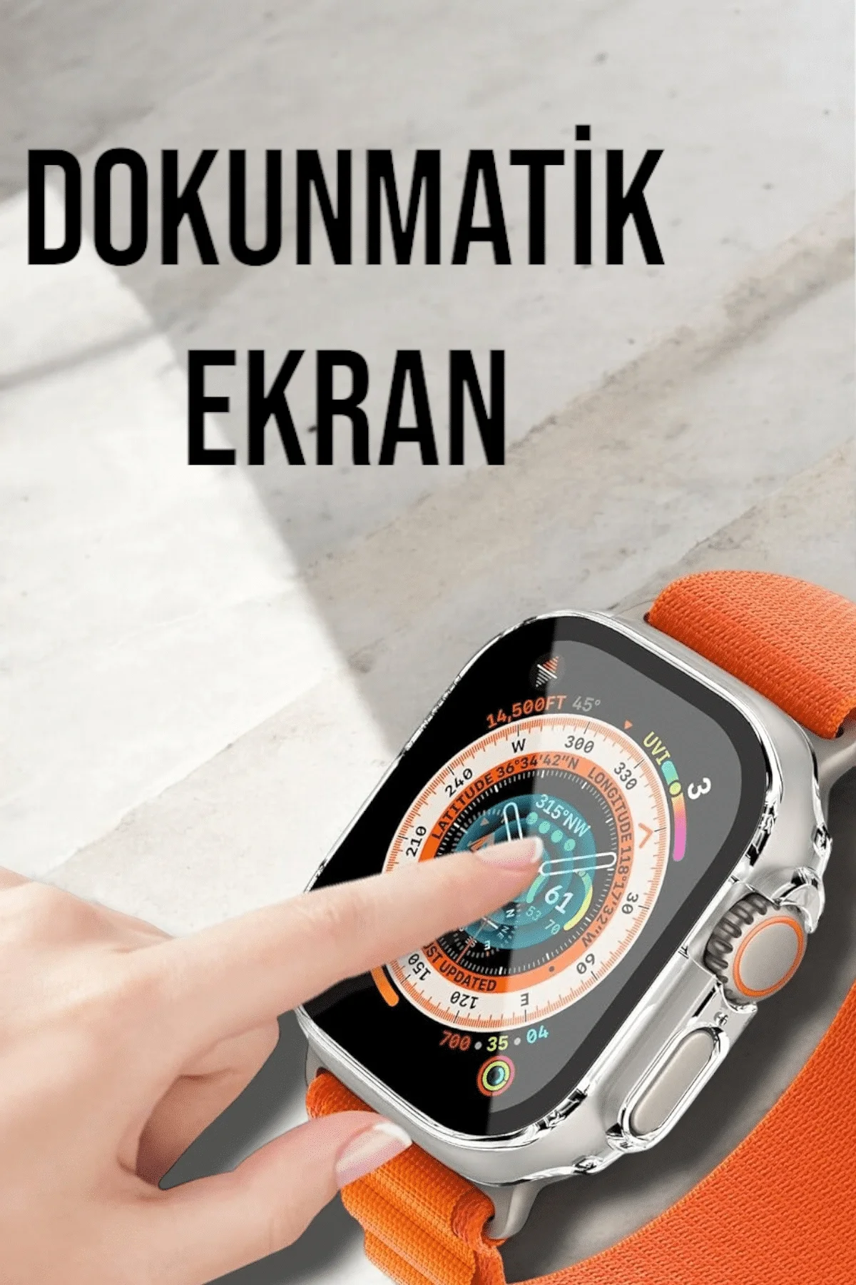 Bluetooth Bağlantılı 49mm Dokunmatik Akıllı Saat Sağlık Ve Spor Takip Özellikli - Just Cheap Store Görsel 2