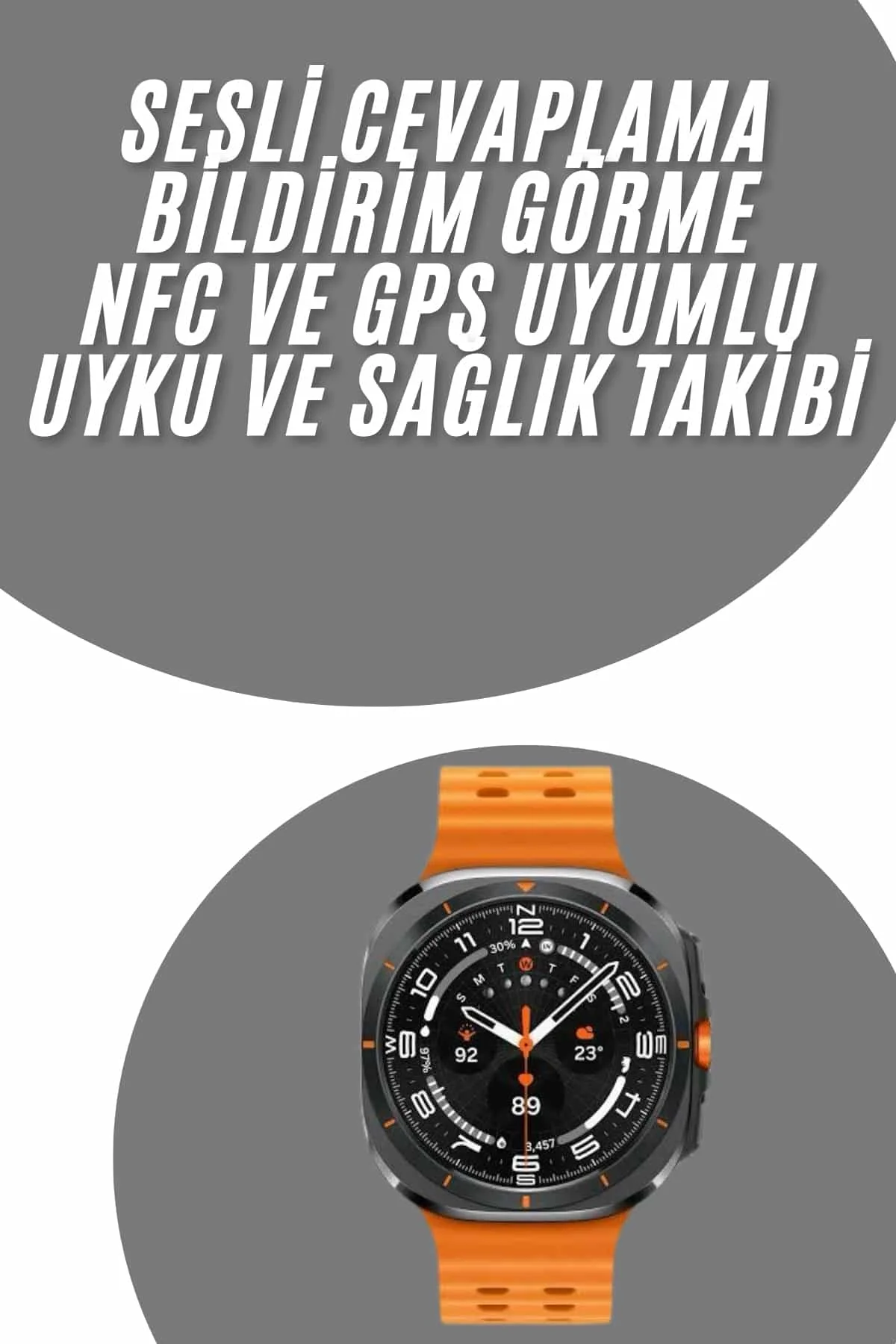 Tüm Telefonlara Uyumlu Akıllı Saat Uyku Ve Sağlık Takibi Nabız Ölçer Adım Sayar - Just Cheap Store Görsel 2