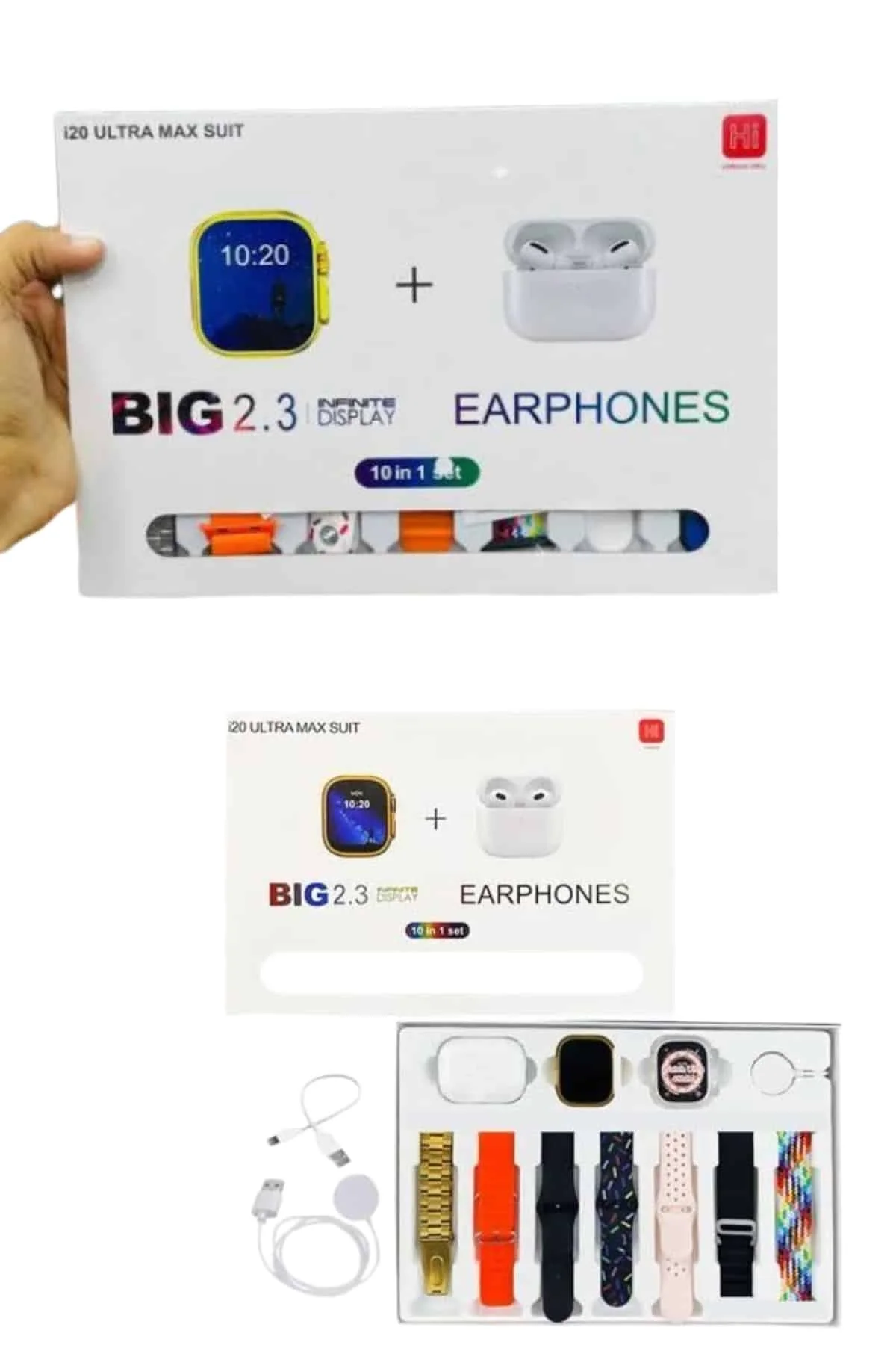 Akıllı Saat Bluetooth Kulaklık Hediyeli Bildirim Görme Sesli Görüşme Çoklu Kordon - Just Cheap Store Görsel 3